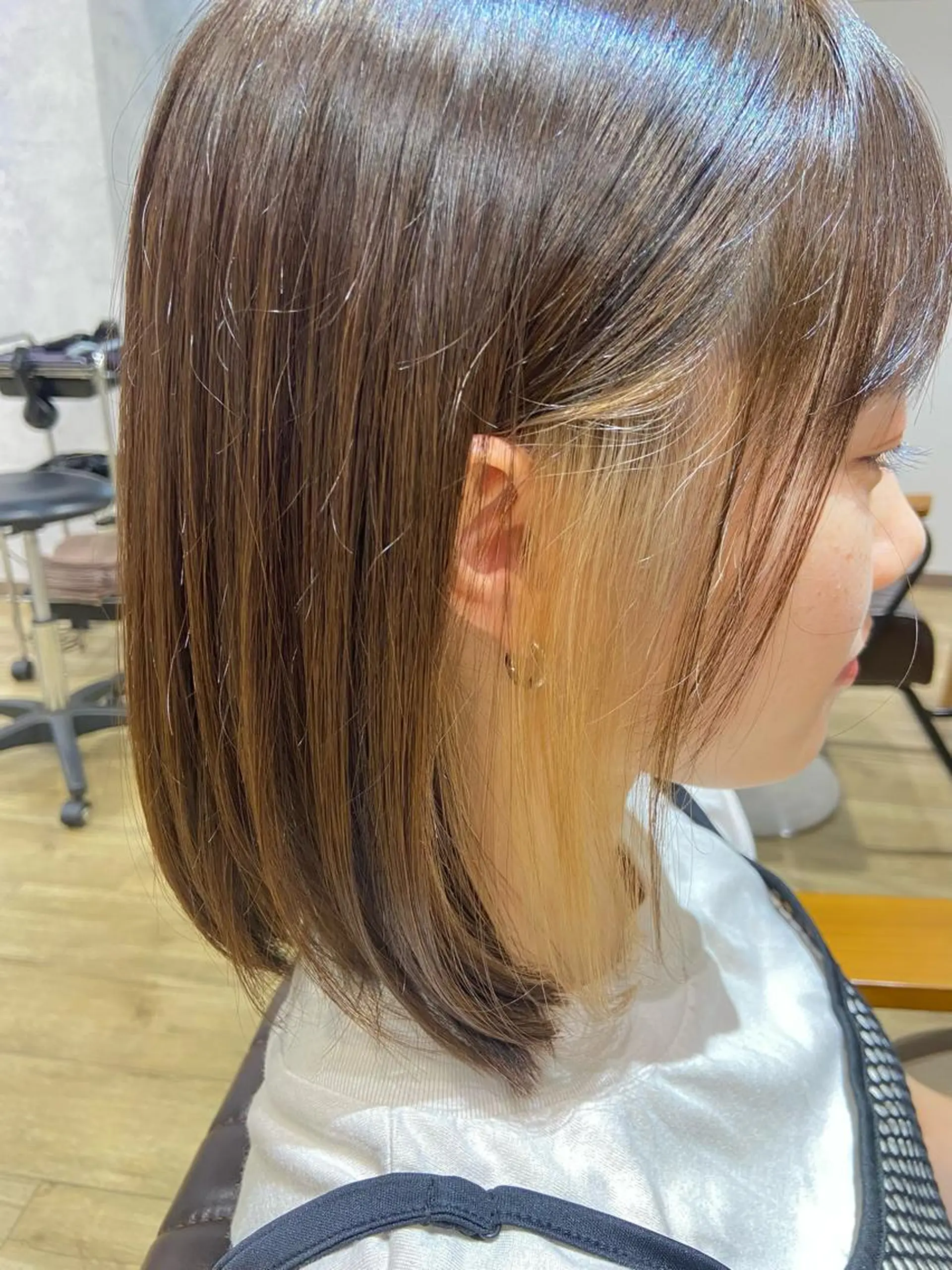 ショート カラー ベージュカラー ブリーチ lico hair&relaxation所属・lico 栁 詩音のマツエク・マツパデザイン