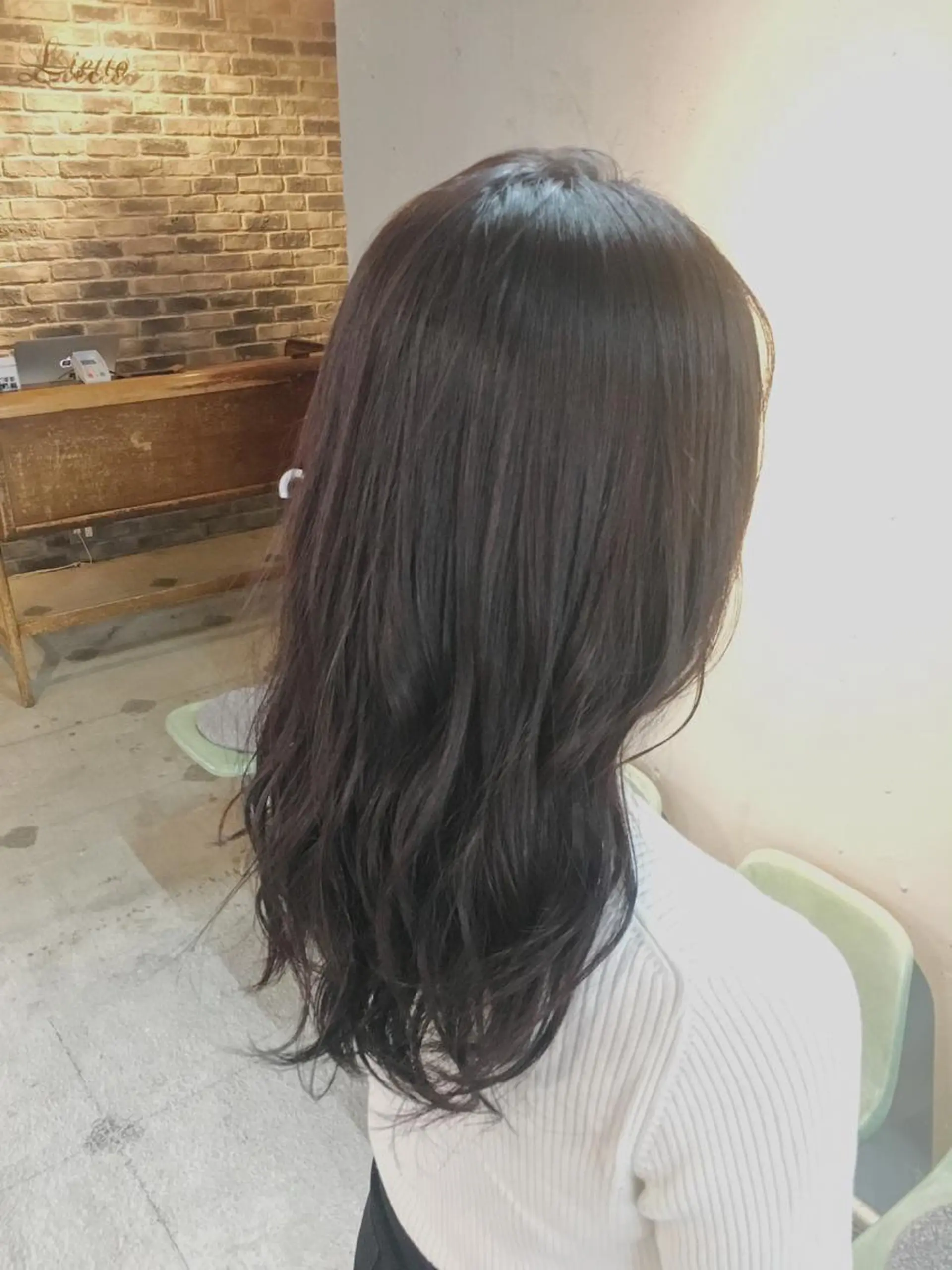 ロング カラー パーマ アッシュ 透明感カラー ラベンダーカラー ラベンダーアッシュ 代表 中島貴志のヘアスタイル