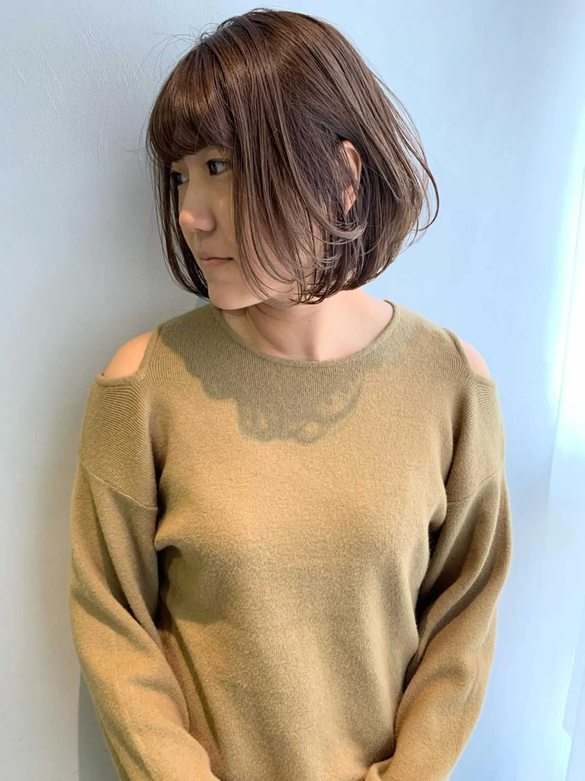 ミディアム カラー カット ヘアカラー トリートメント ヘアセット 🍃柔らかヘアー田中 瑞希🍃のヘアスタイル