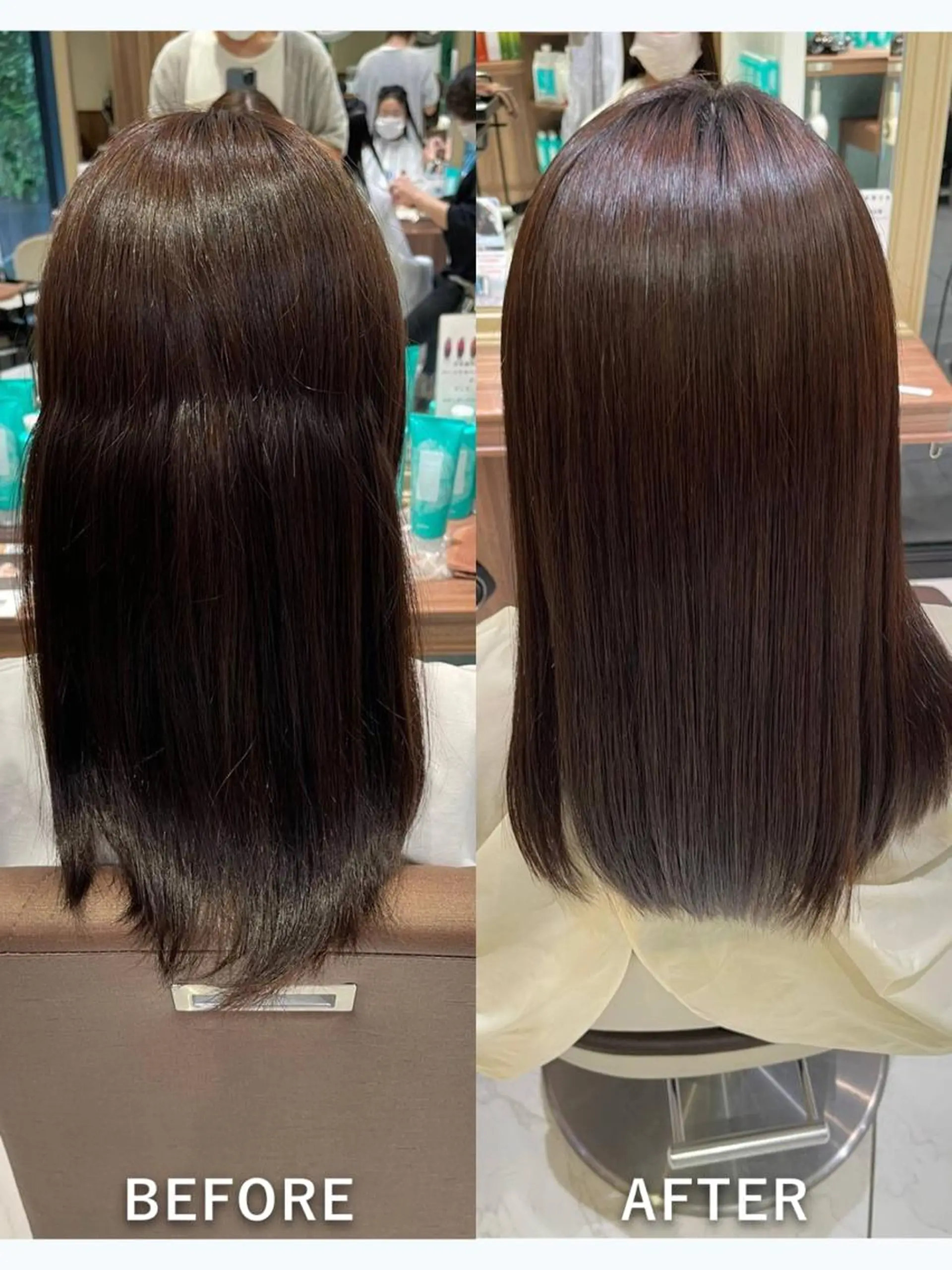 セミロング 縮毛矯正 髪質改善ヘアエステ専門サロン　ReLife所属・〜 内山〜のヘアスタイル