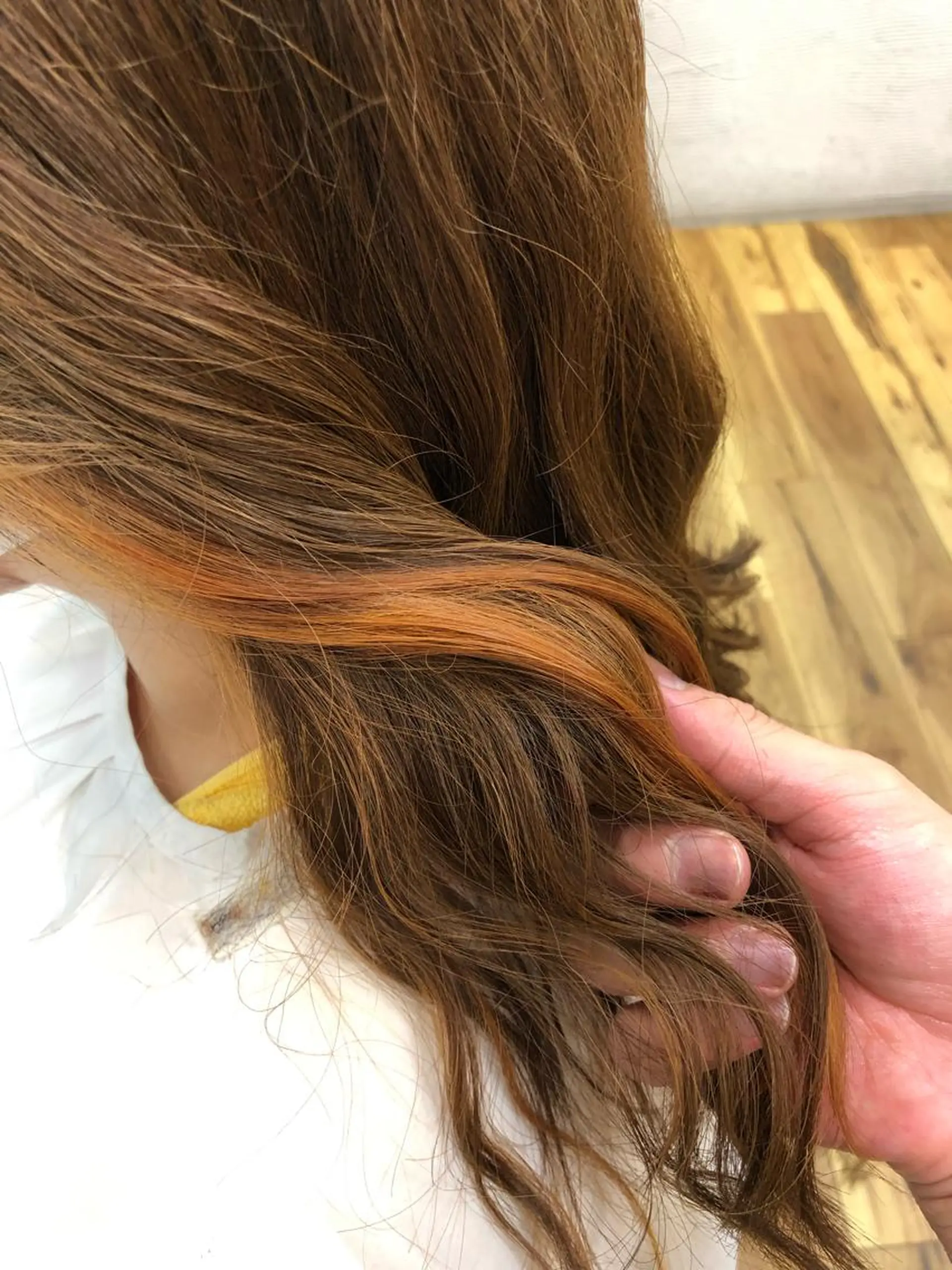 セミロング カット ヘアカラー ツイスパ特化 メンズサロンのヘアスタイル