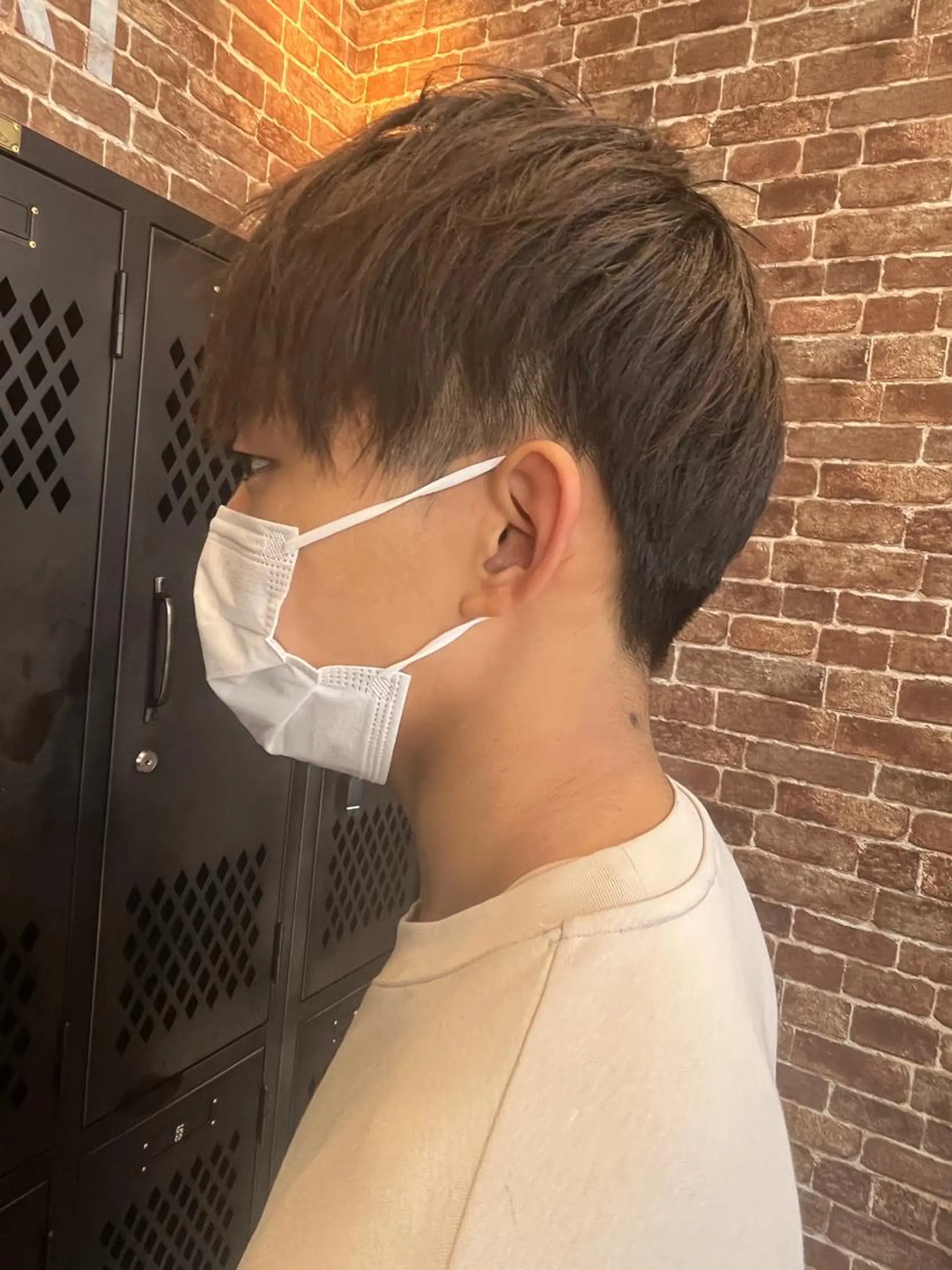 ショート メンズ メンズパーマ ケアカラー ピンクブラウン 外国人風カラー ショートヘア カット ヘアカラー トリートメント ヘッドスパ times salon名駅所属・久木原 ゆりのヘアスタイル