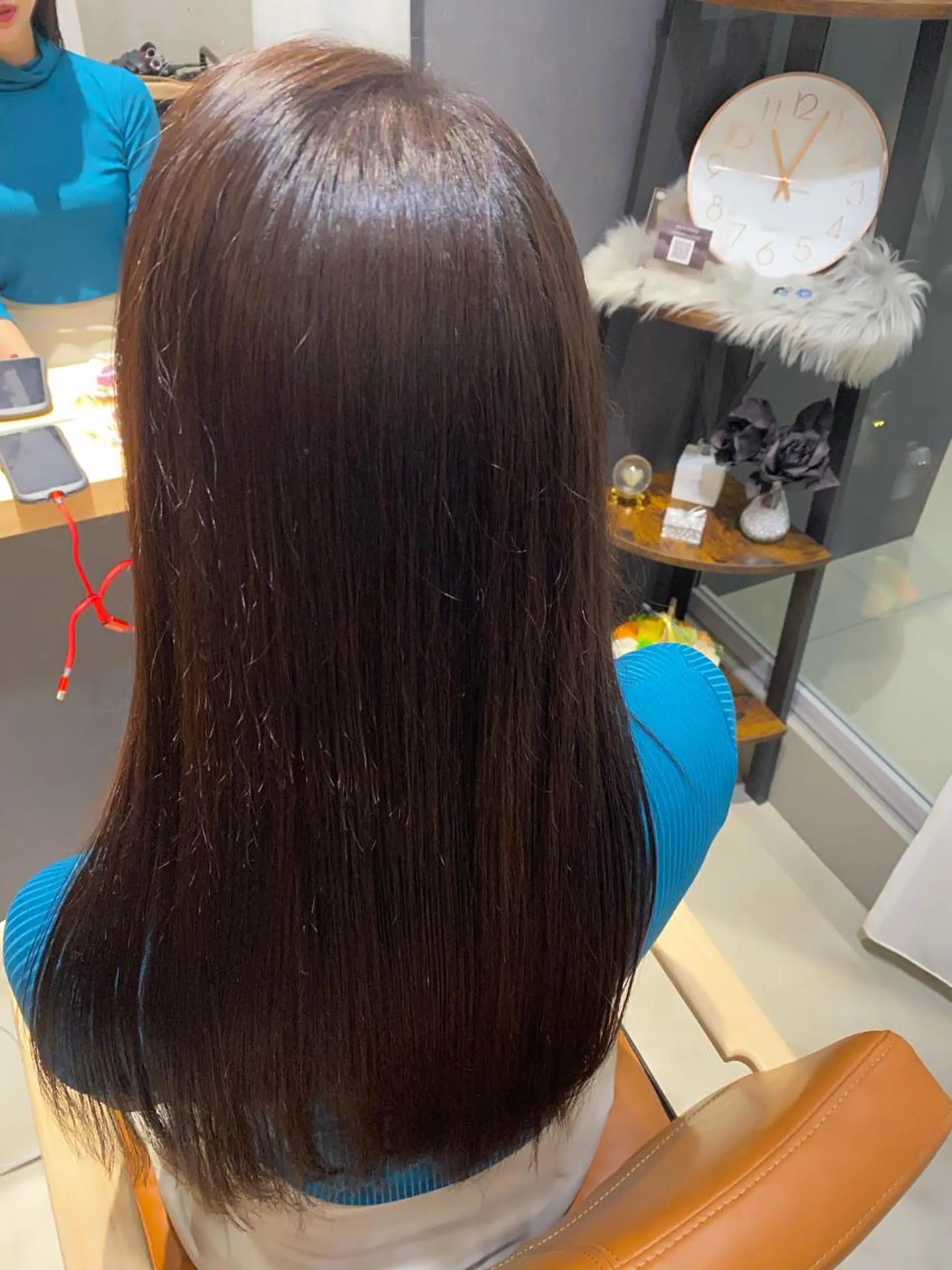 ロング パーマ 縮毛矯正 酸性ストレート ストレートパーマ カット 縮毛矯正 トリートメント 田中 アキオのヘアスタイル