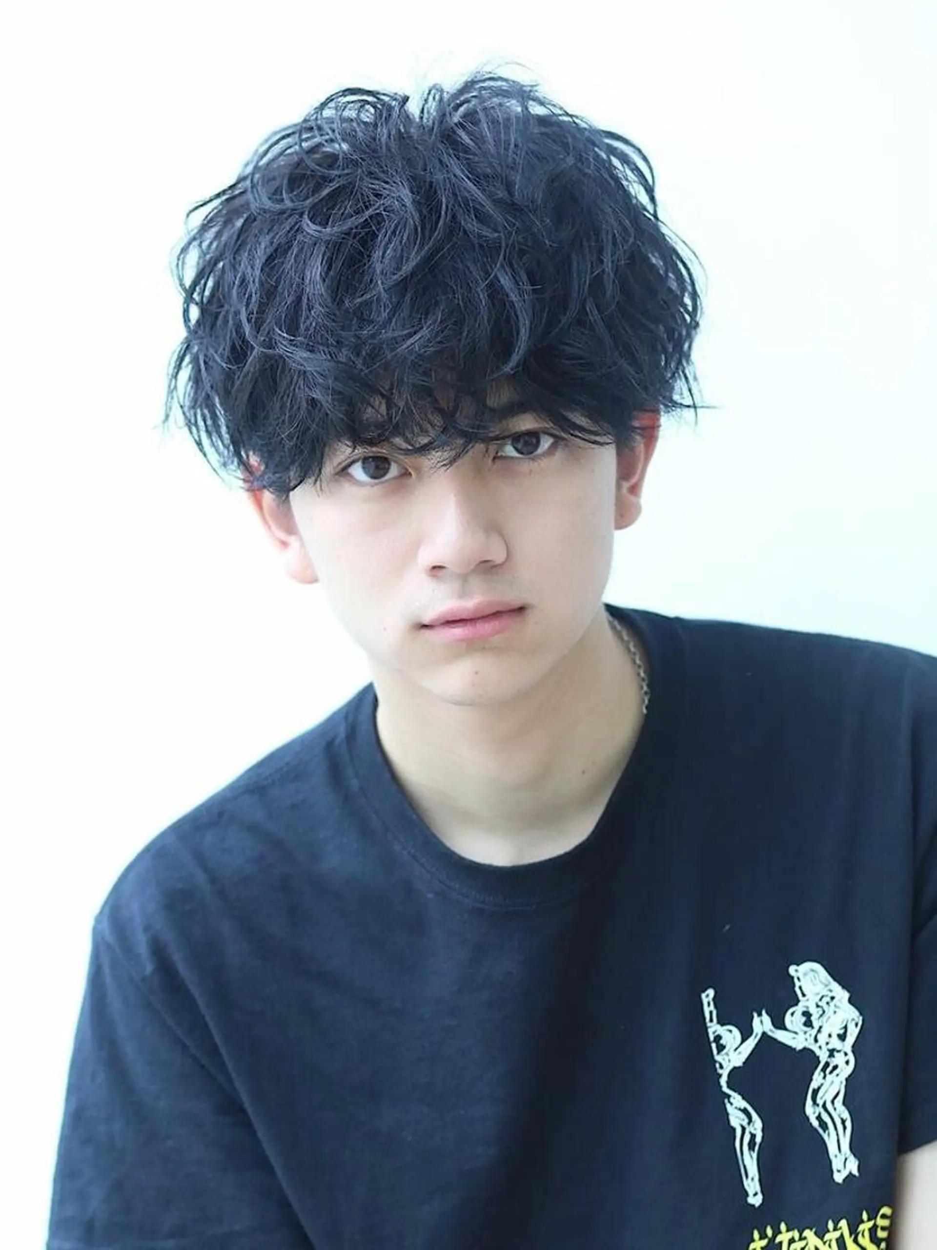 ミディアム メンズ カット パーマ 【溝の口の艶髪の神様 】田仲雄大のヘアスタイル