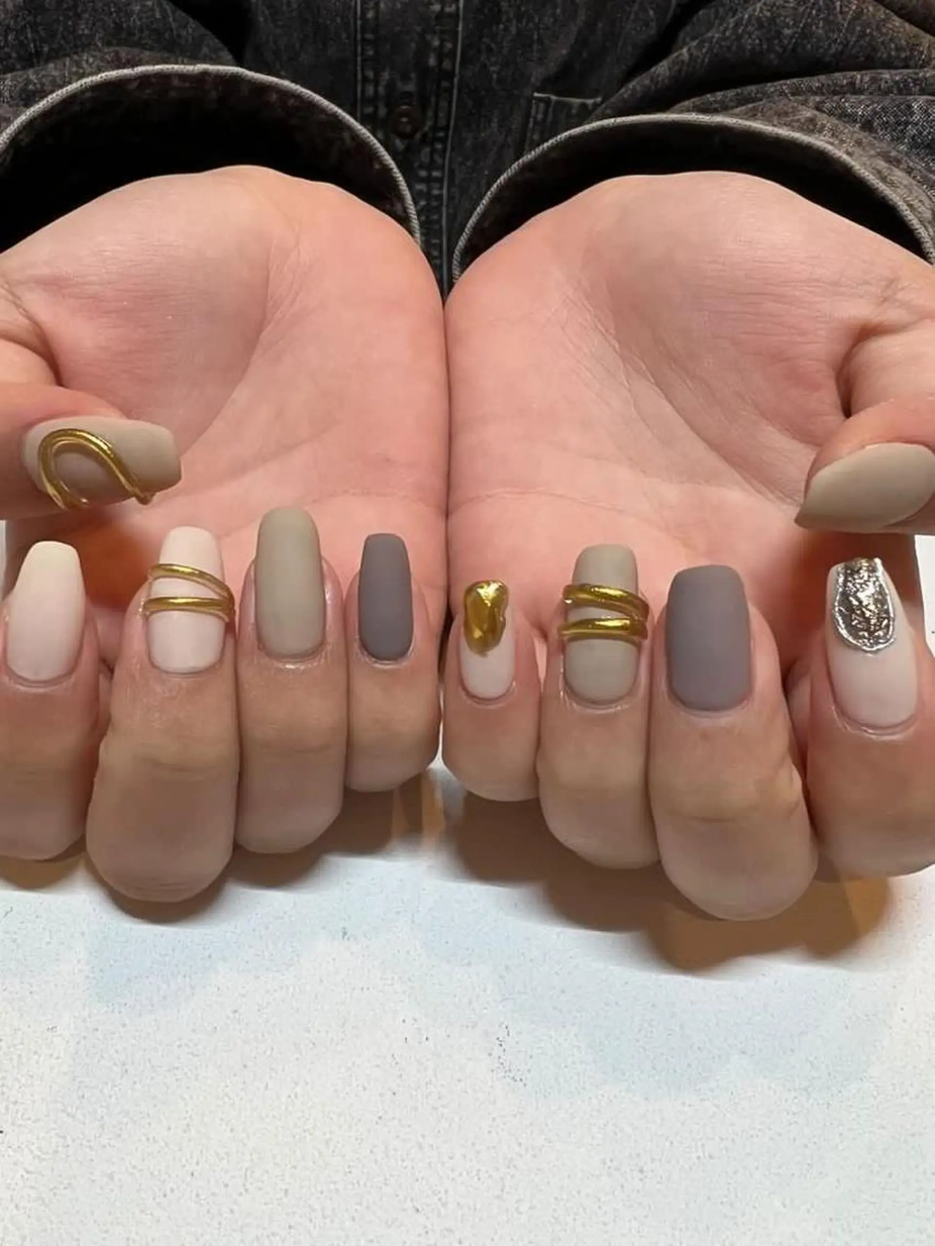 ネイル マットネイル ハンドネイル uinail mariのネイルデザイン