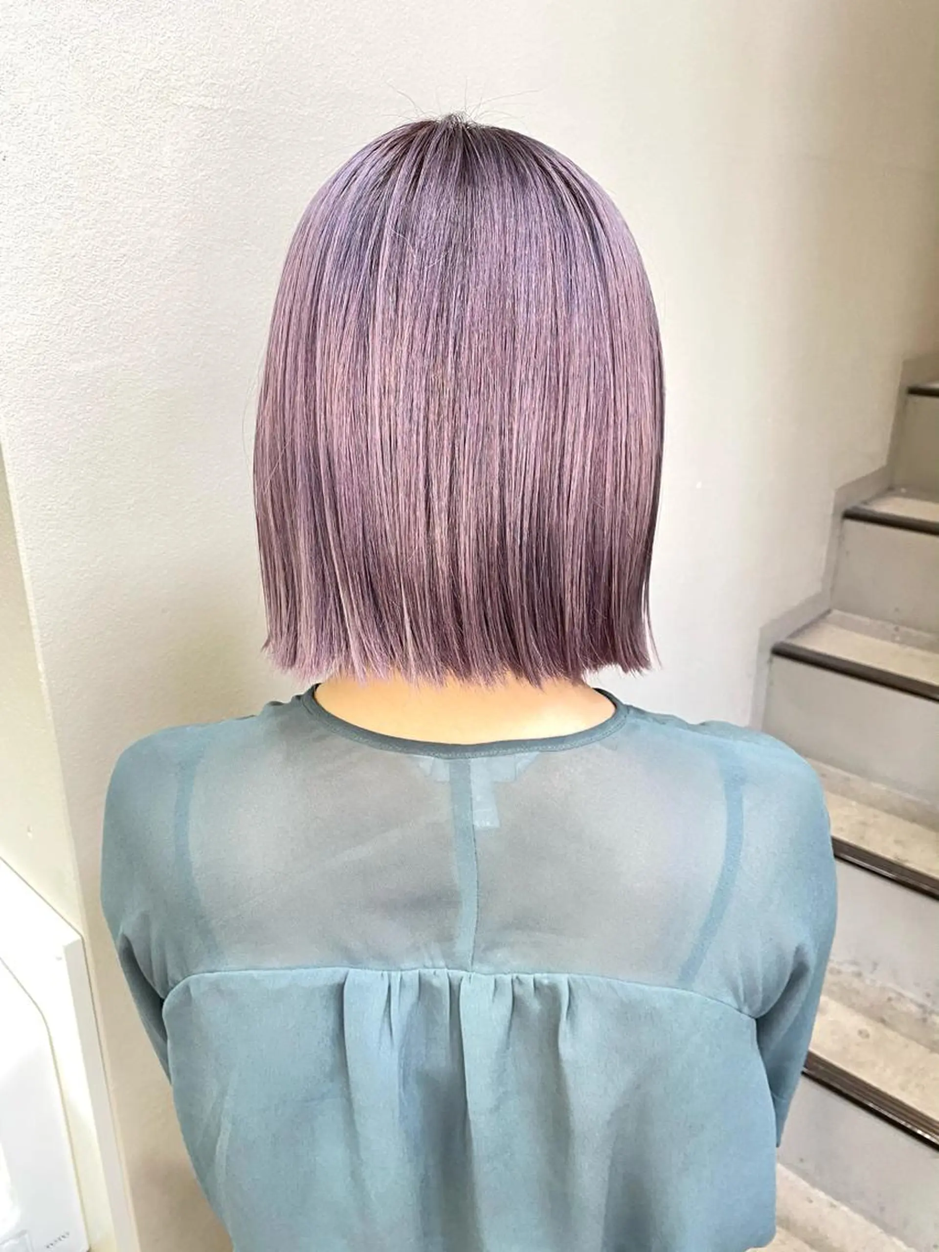 ショート カラー ラベンダーカラー ヘアカラー シェアサロン　シエナ所属・東條 克義のヘアスタイル