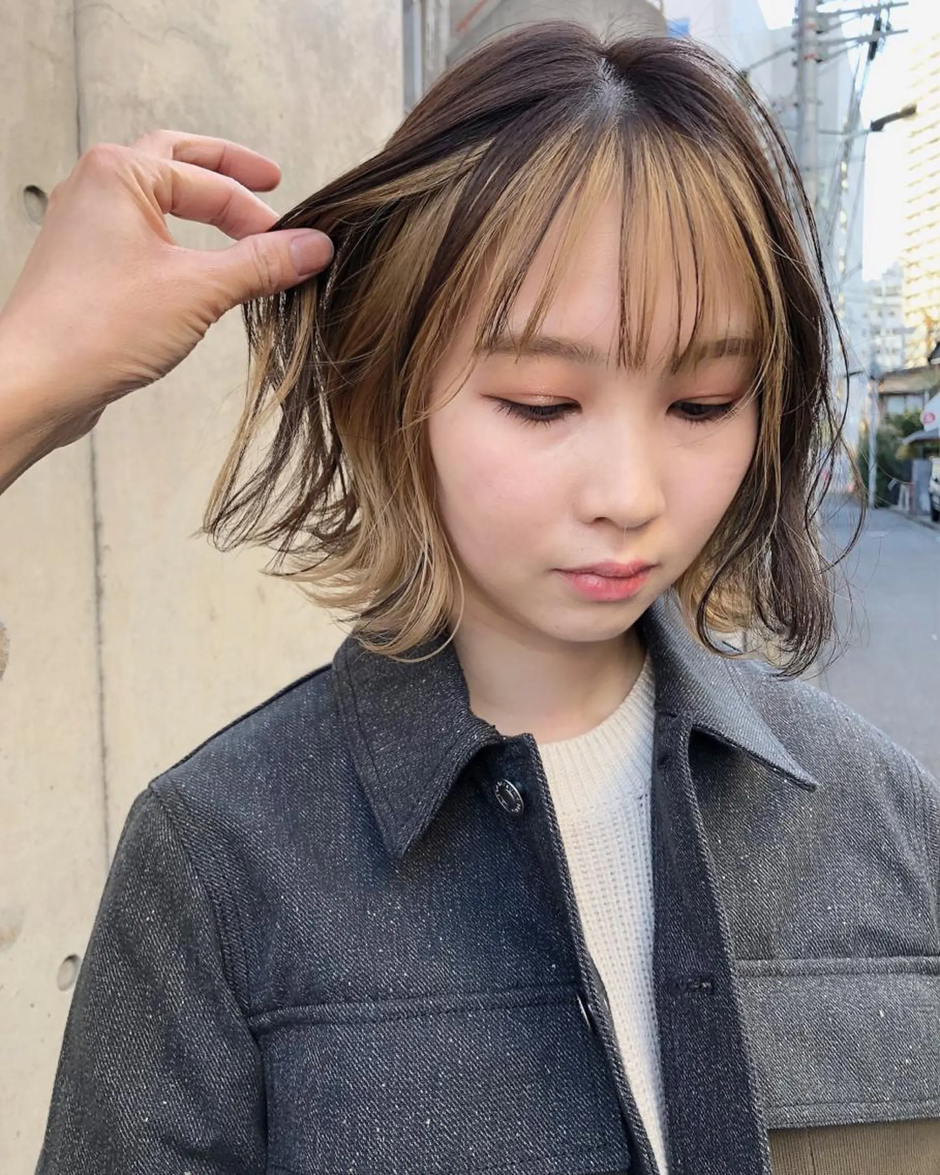 ショート カラー インナーカラー ボブ カット ヘアカラー トリートメント takada kohのヘアスタイル