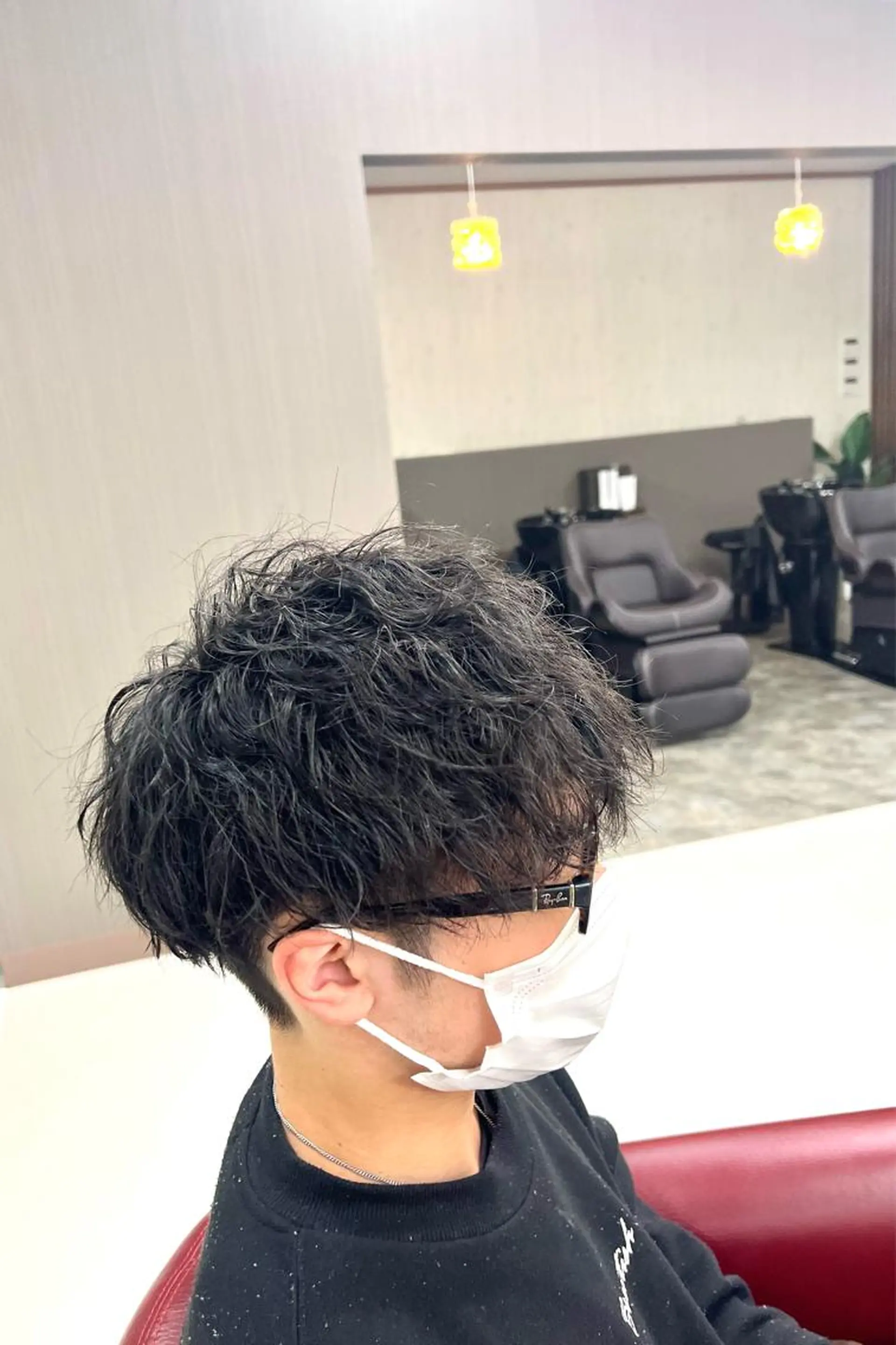 ショート パーマ メンズ KEN 🌟のヘアスタイル