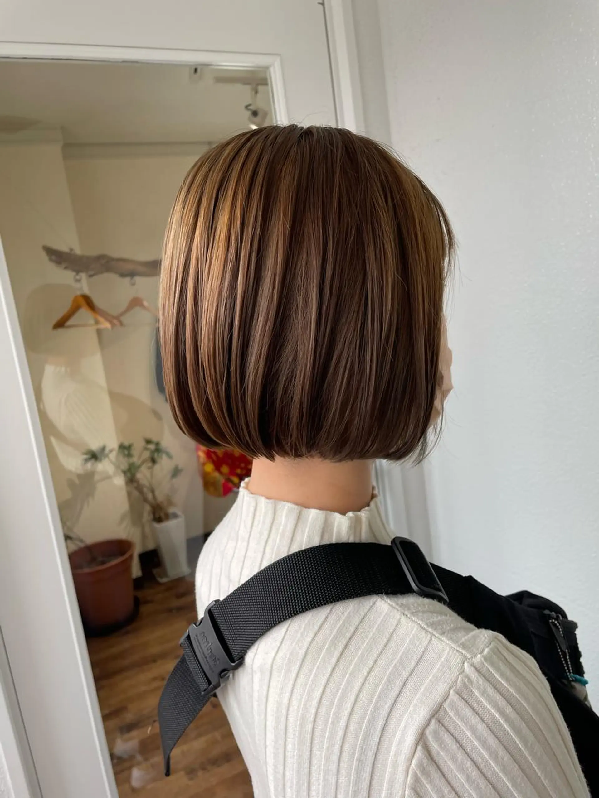 ミディアム 切りっぱなしボブ ボブ 大嶋 宏隆のヘアスタイル