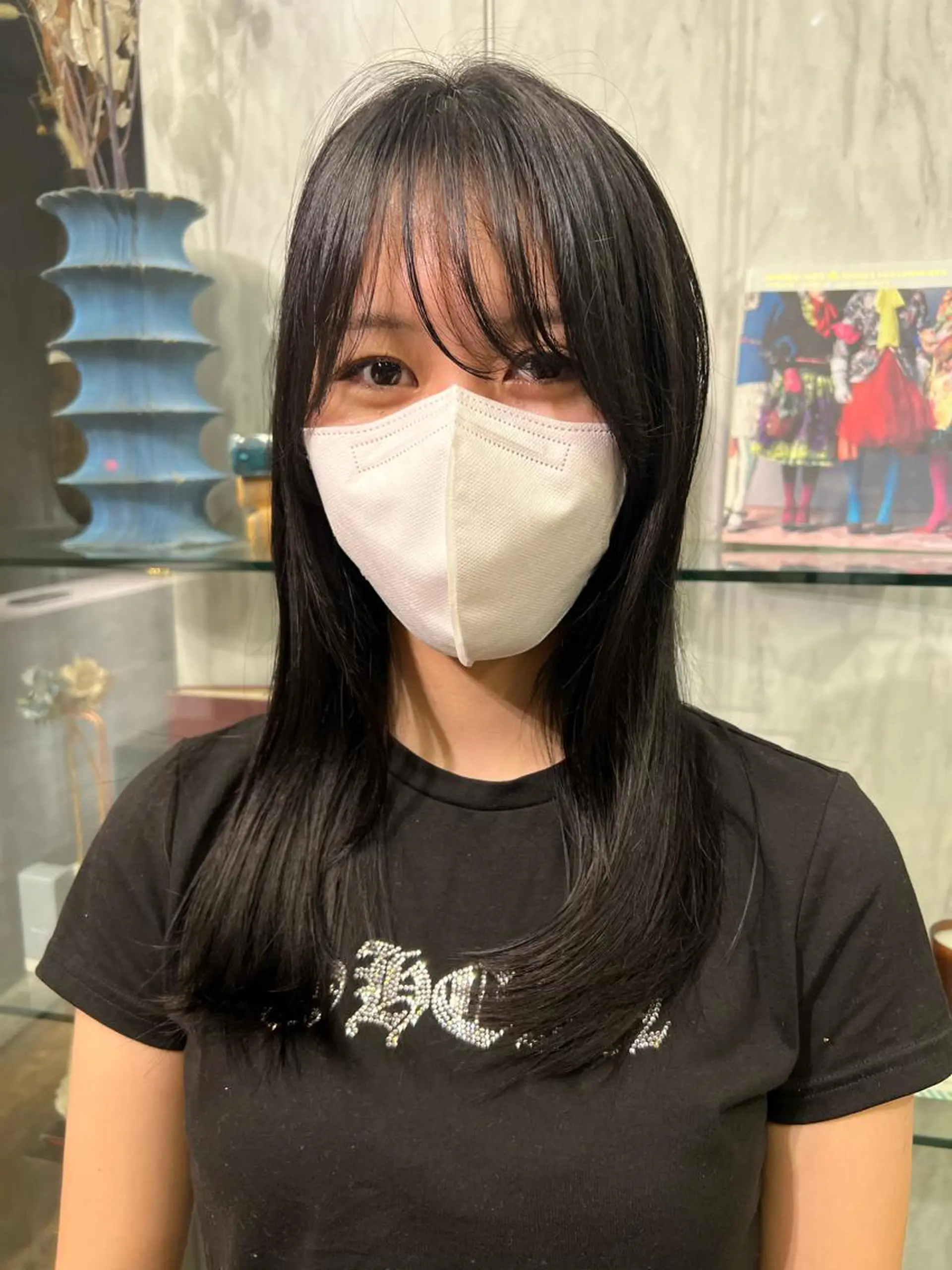 ロング パーマ 縮毛矯正 ストレートパーマ ROBBY所属・松井美樹/似合わせ ガーリー・韓国のヘアスタイル