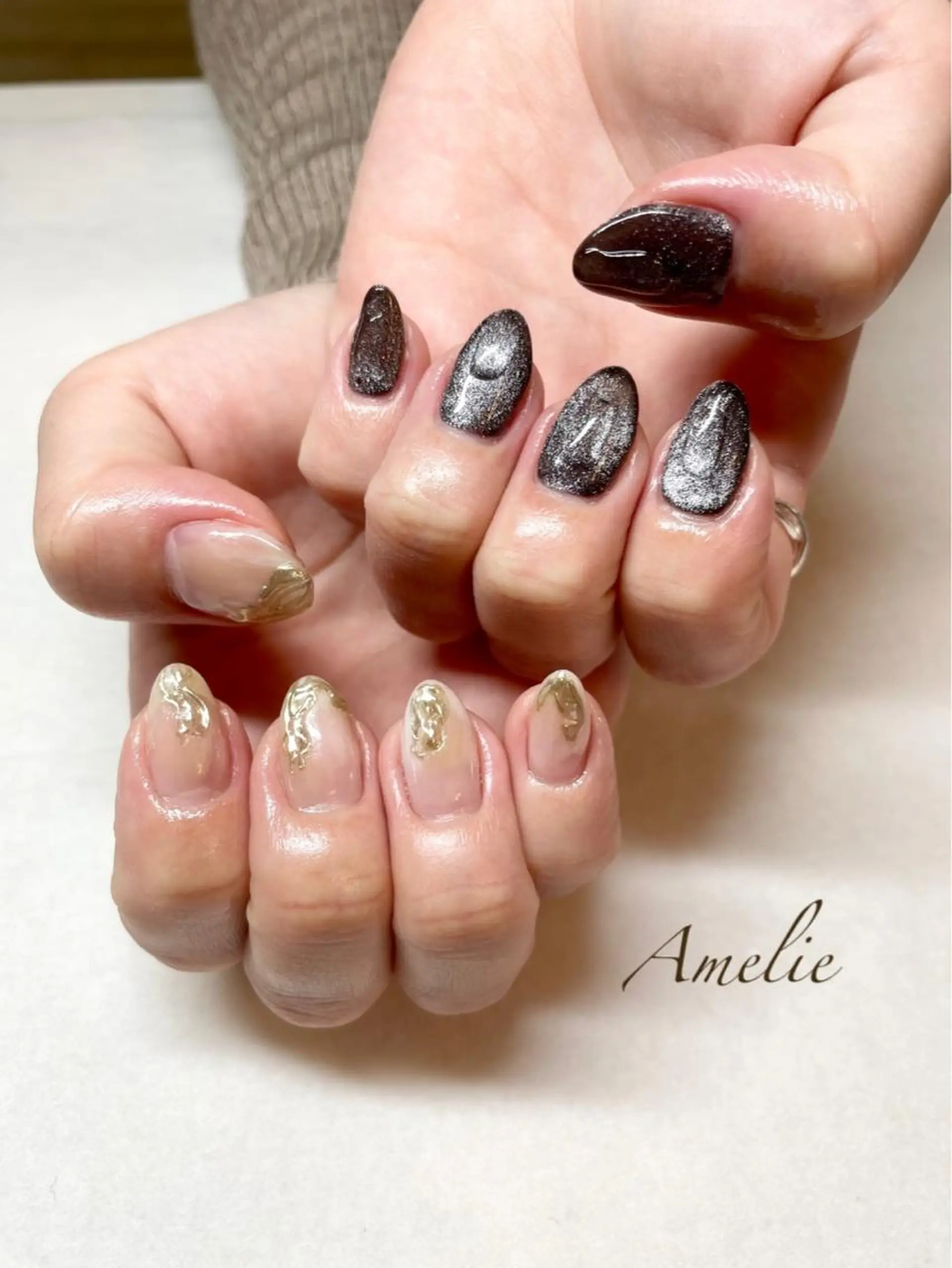 ネイル ジェルネイル マグネットネイル 持ち込み yo koのネイルデザイン