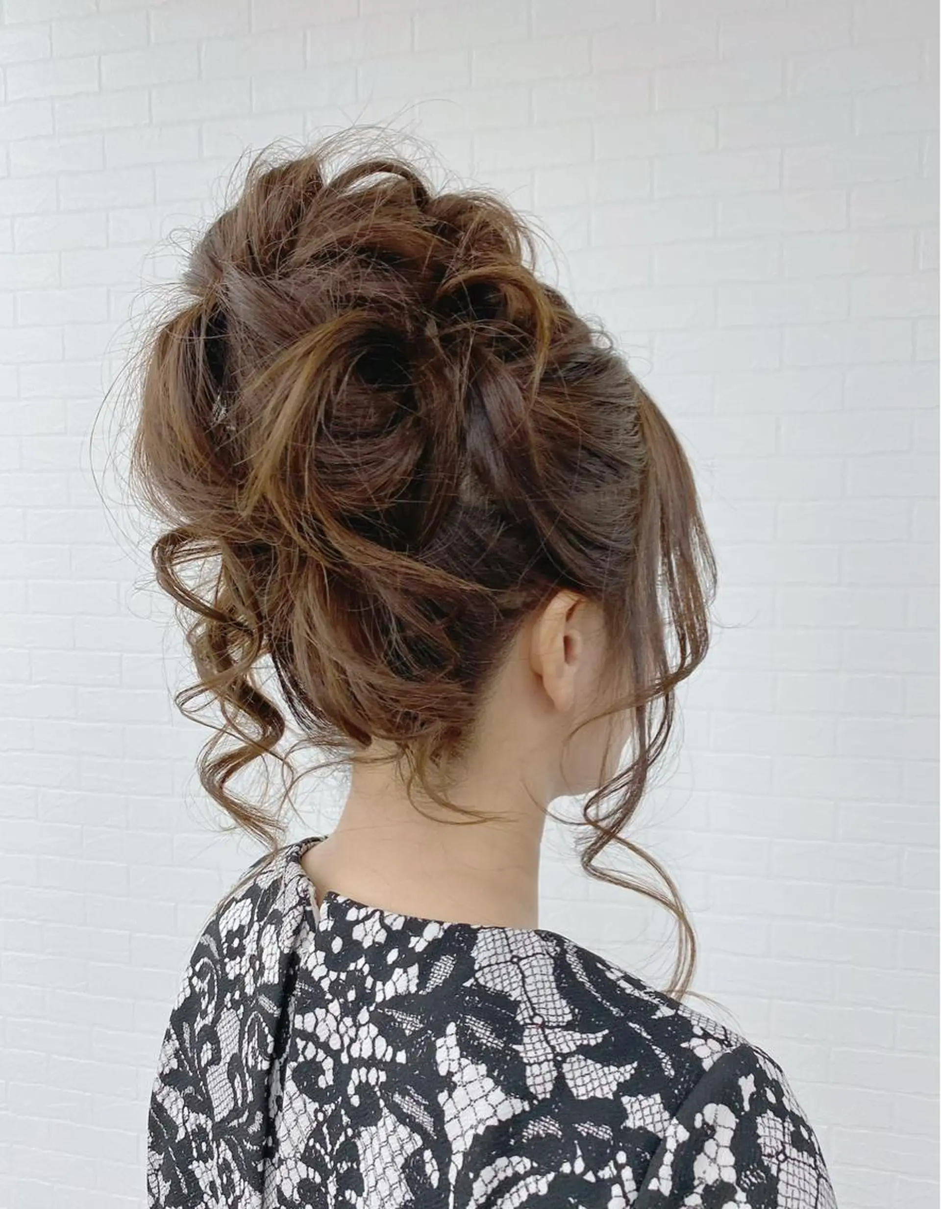 ロング ヘアアレンジ お団子ヘア ヘアセット GRANLUSSO 〜グランルッソ駅前店所属・木口 嘉美のヘアスタイル