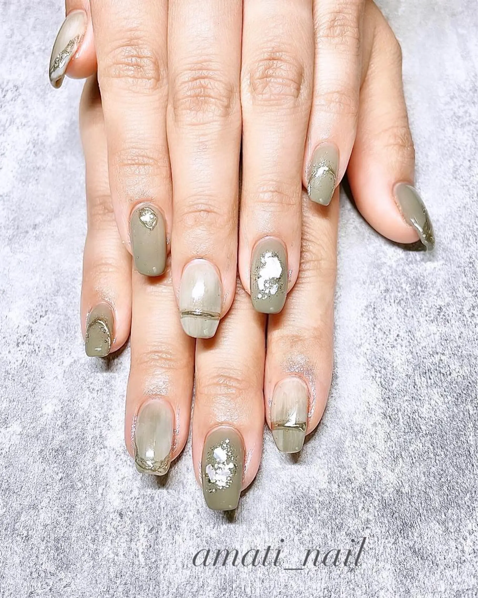 ネイル アートネイル マグネットネイル ミラーネイル ニュアンスネイル ワンカラーネイル ハンドネイル amati_nail TAKAKOのネイルデザイン