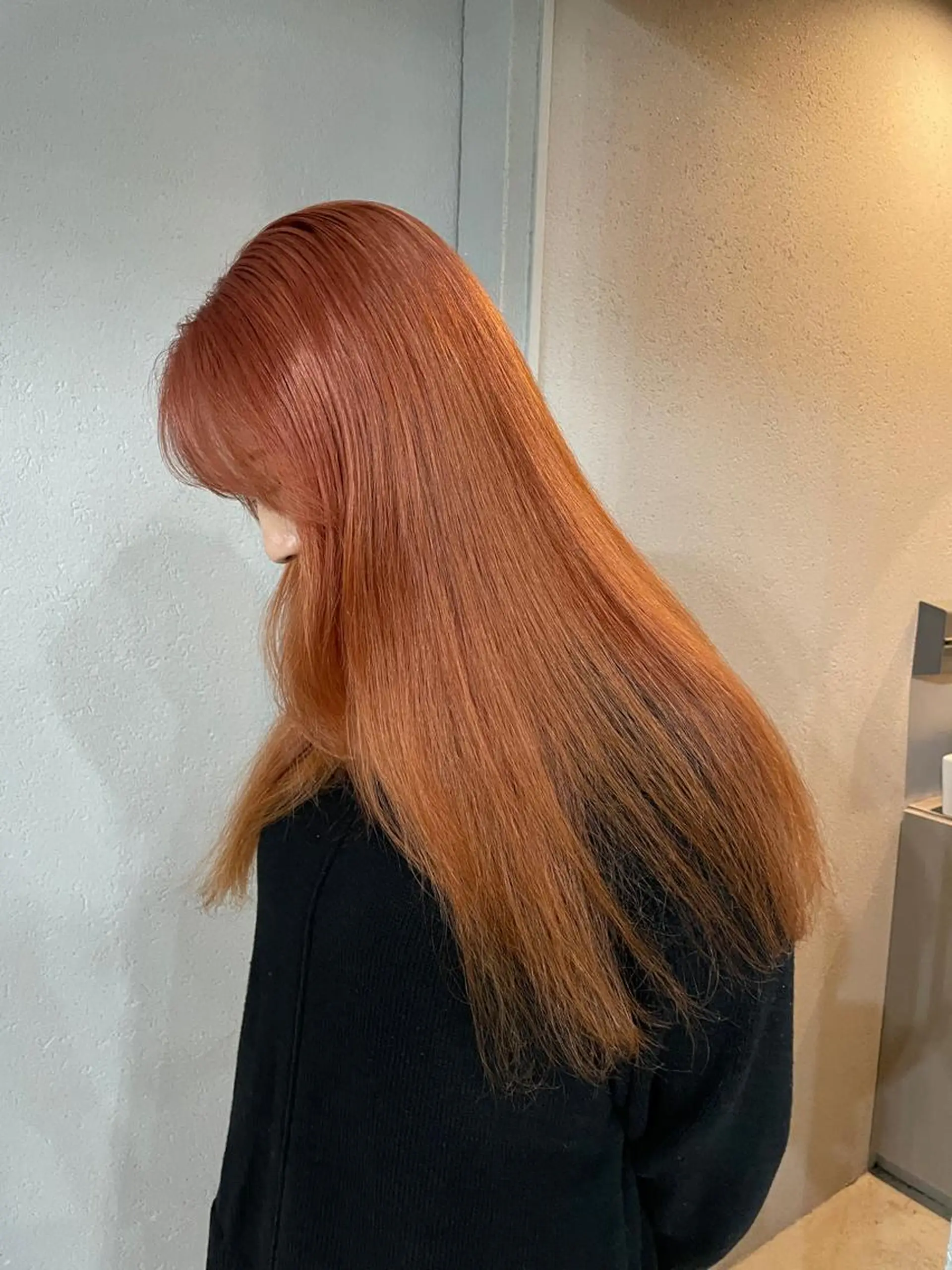 ロング カラー ヘアカラー 吉田一輝 外国人パーマのヘアスタイル