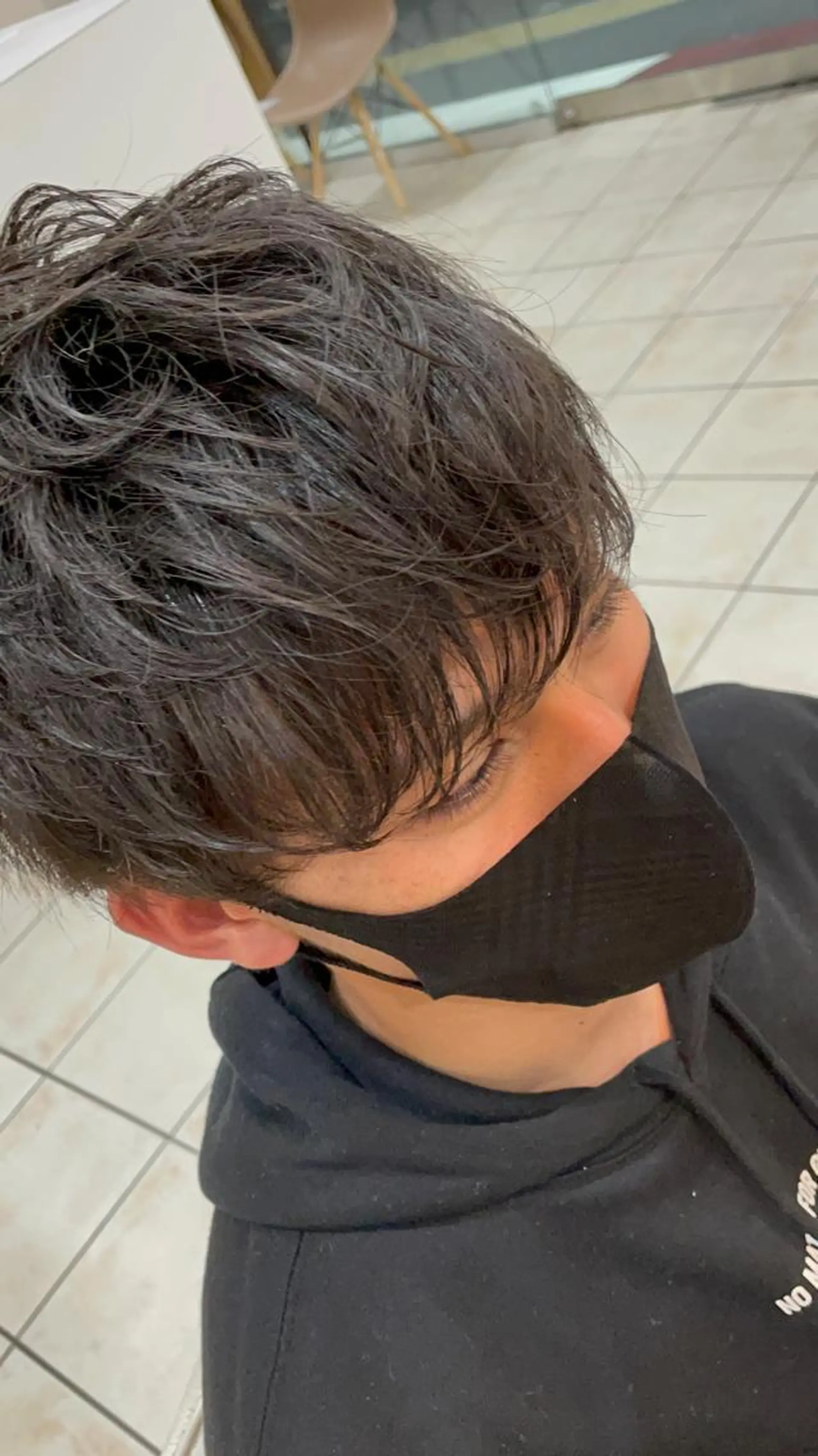 ショート パーマ メンズ シャドウパーマ/縦落 ちパーマ 大久保拓実のヘアスタイル