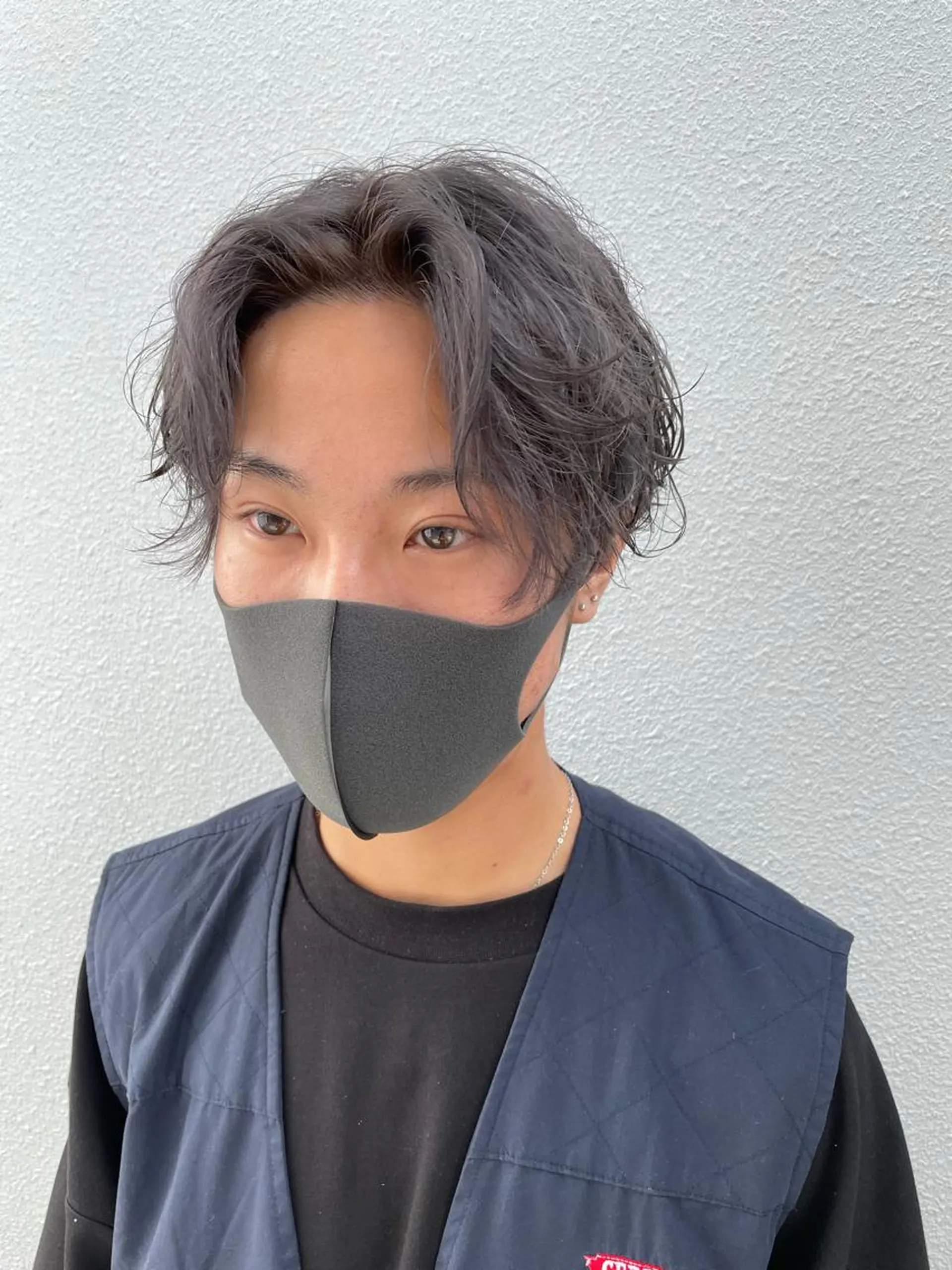 メンズ メンズバレイヤージュ メンズブリーチ センターパート メンズハイライト メンズインナーカラー C’LD hair  produce /シールドヘア所属・モテ髪/ボブ/ショー ト/アダチフウトのヘアスタイル