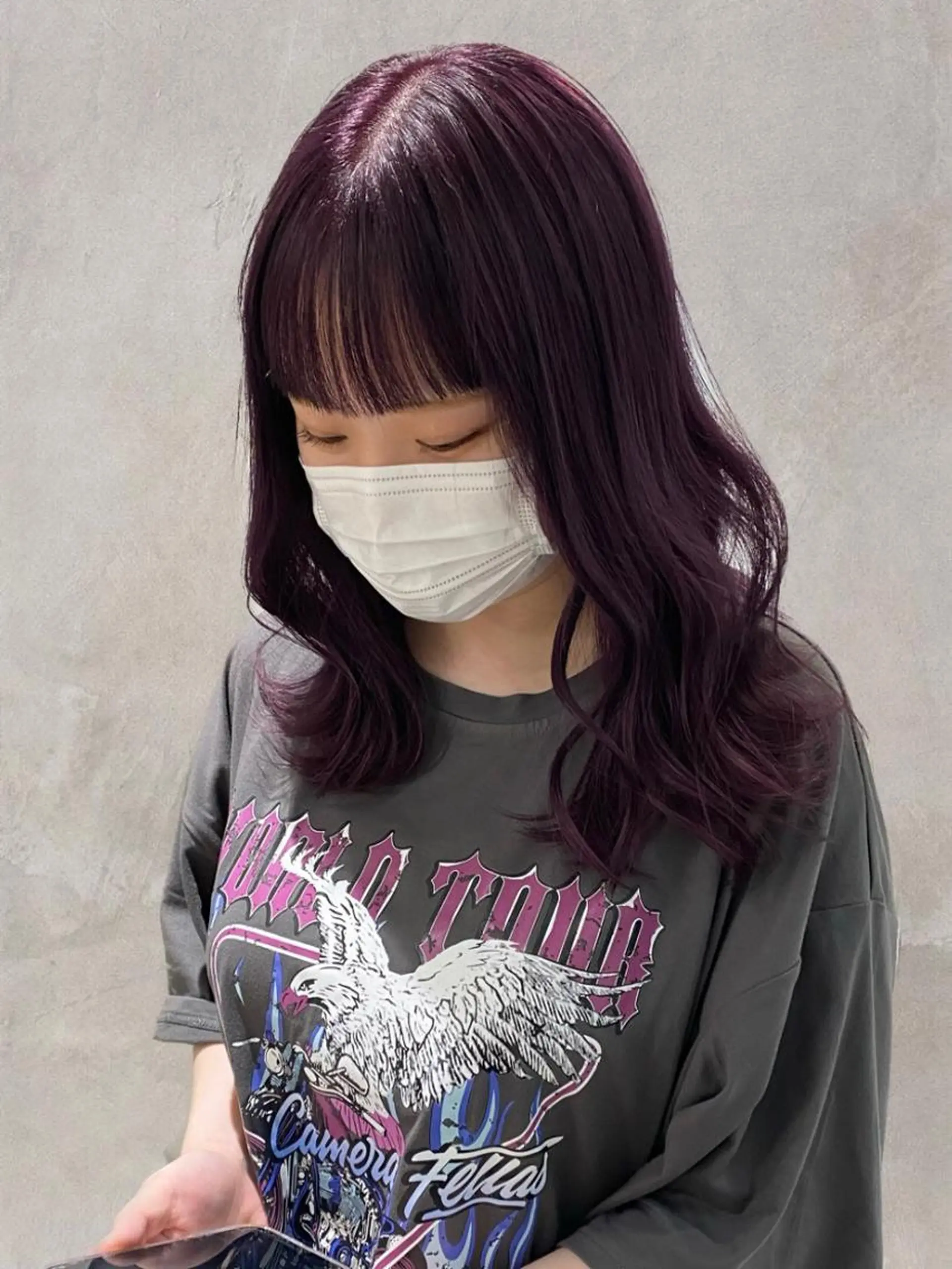 セミロング カラー ヘアカラー トリートメント ハイトーンカラー 🩷NANAのヘアスタイル