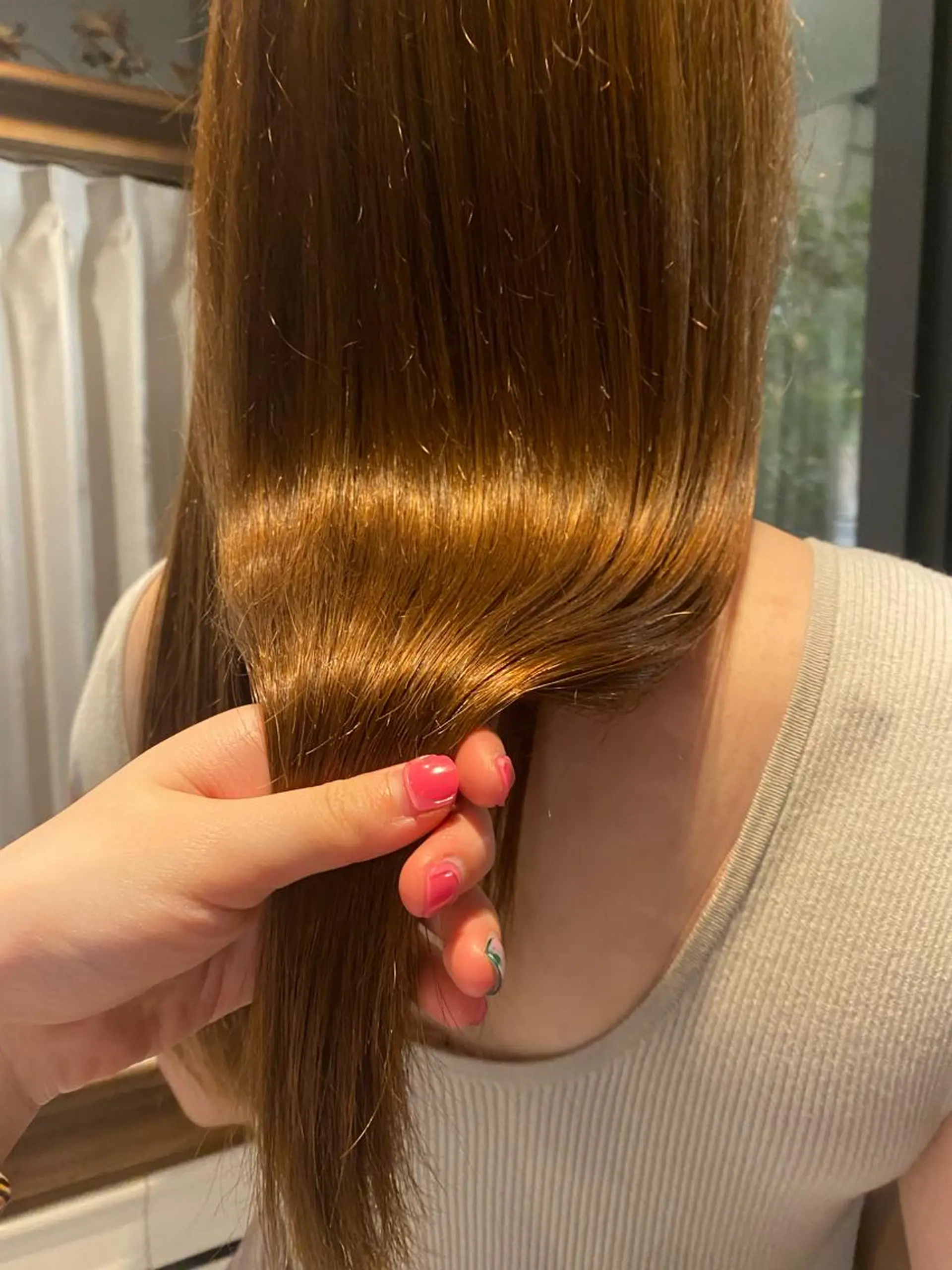 ロング カット トリートメント 顔周りカット/透明感 カラー/rioのヘアスタイル