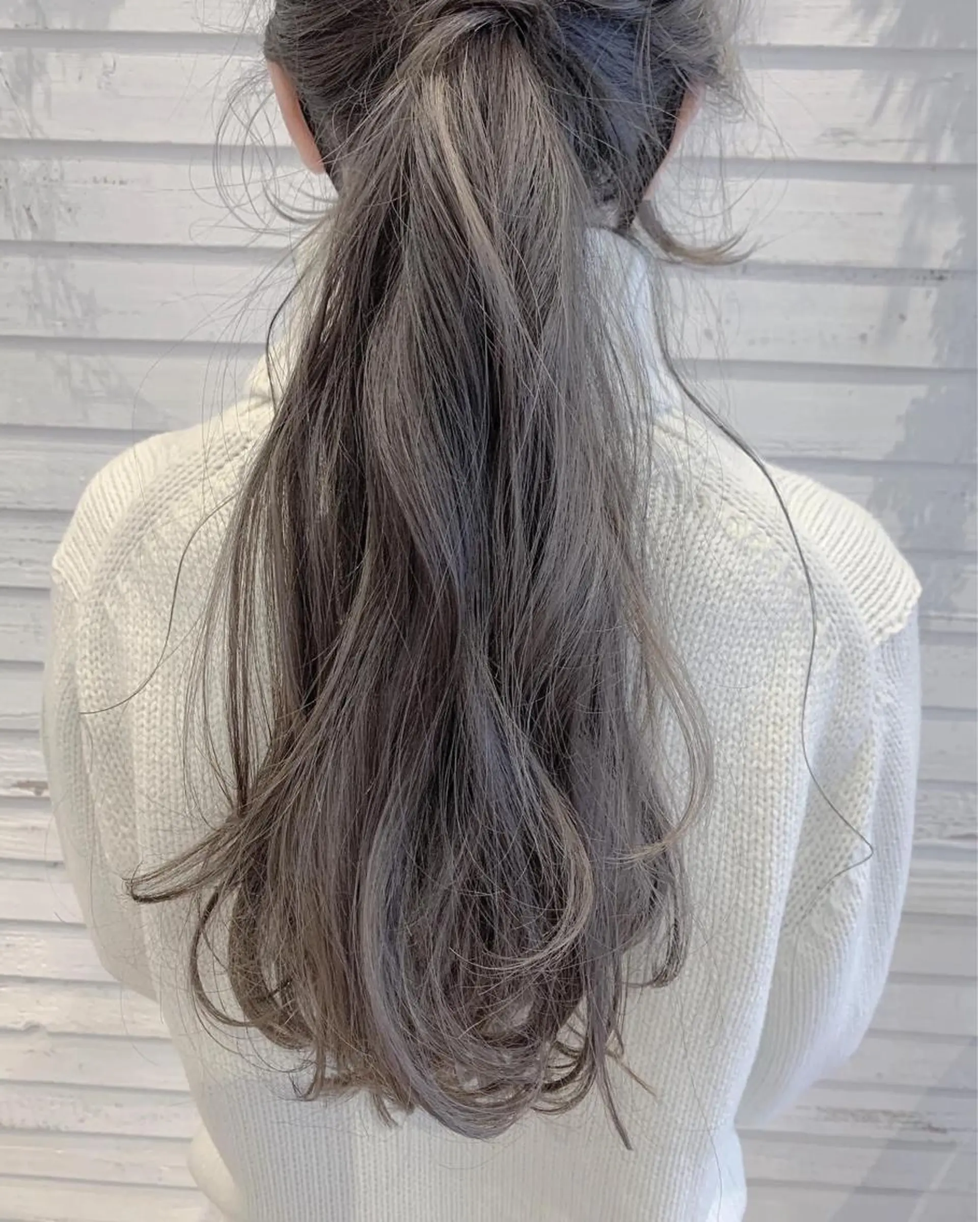 ロング カラー ヘアアレンジ ポニーテール 透明感カラー ロング 顔周りカット/アレン ジ/カラー小野寺紗良のヘアスタイル