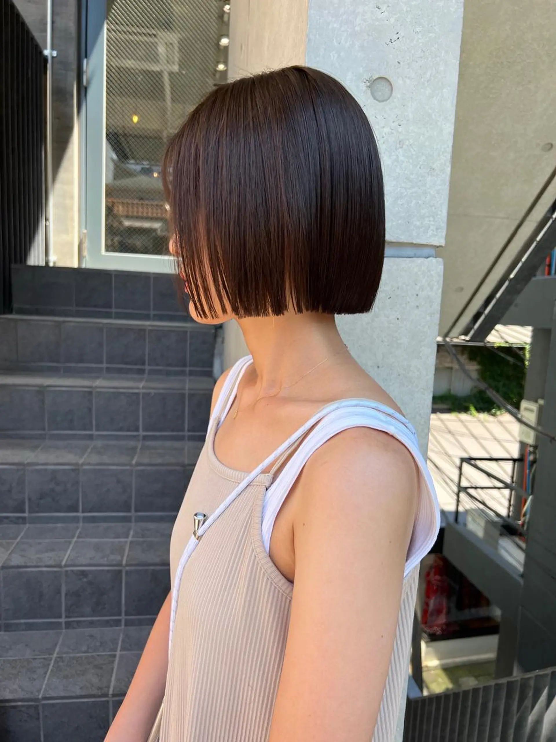 ショート カラー ヘアアレンジ hotely所属・✨まとまるボブ/ 切りっぱなし/ユキナのヘアスタイル