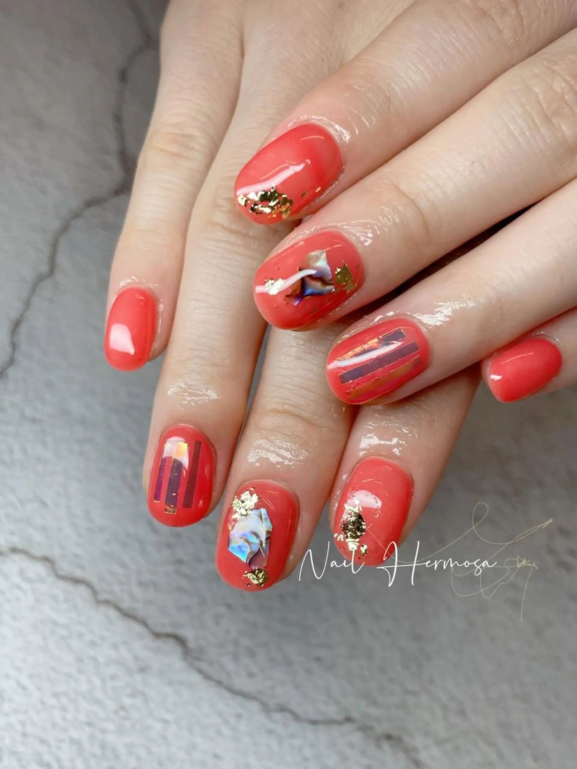 ネイル 桜ネイル 長さ出し フラッシュネイル フラワーネイル フットネイル ネイル エルモサのネイルデザイン