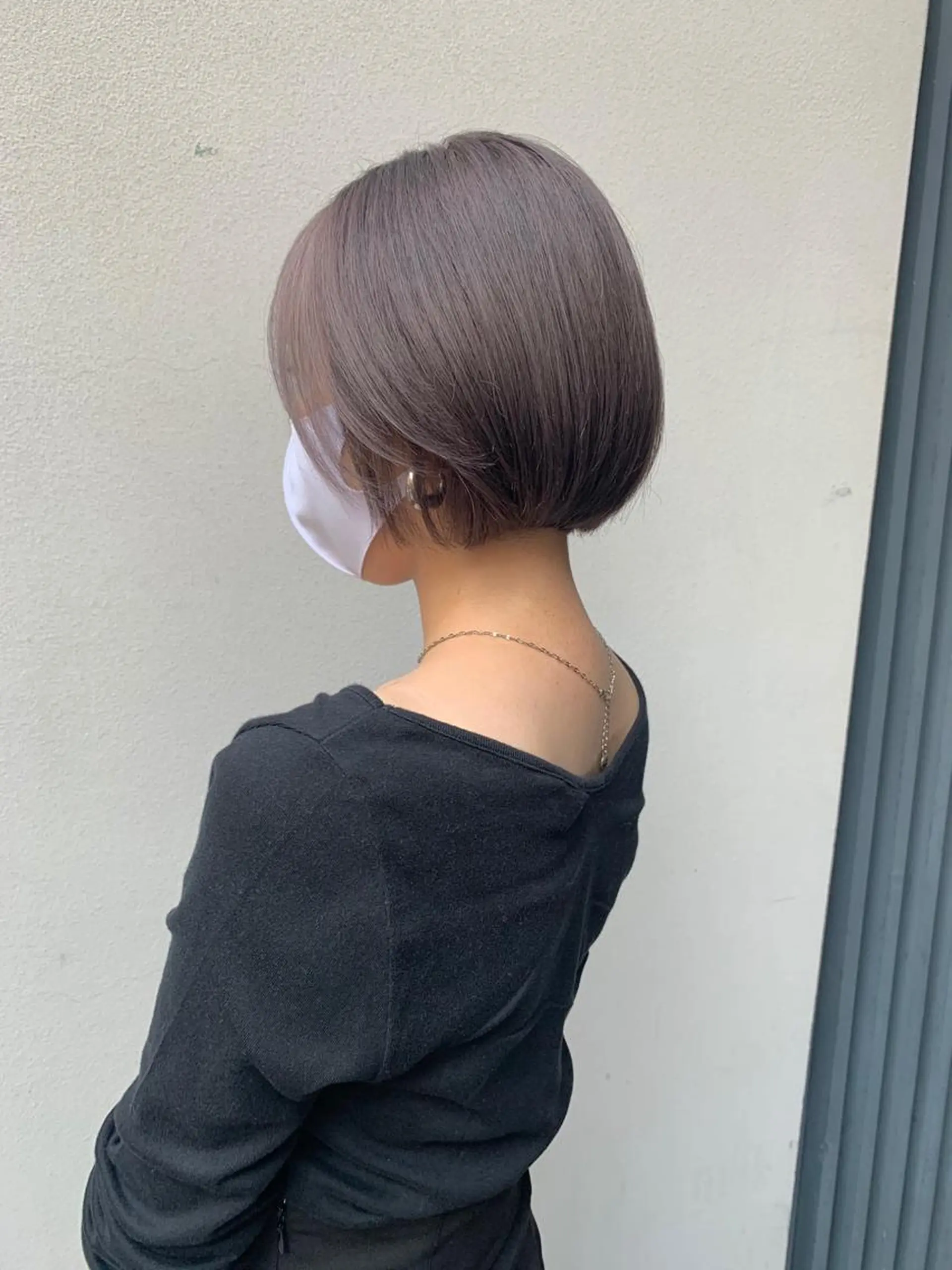 ショート カラー グレージュ ラベンダーカラー ラベンダーグレージュ ラベンダーグレー LUMO所属・矢野 晃平のヘアスタイル