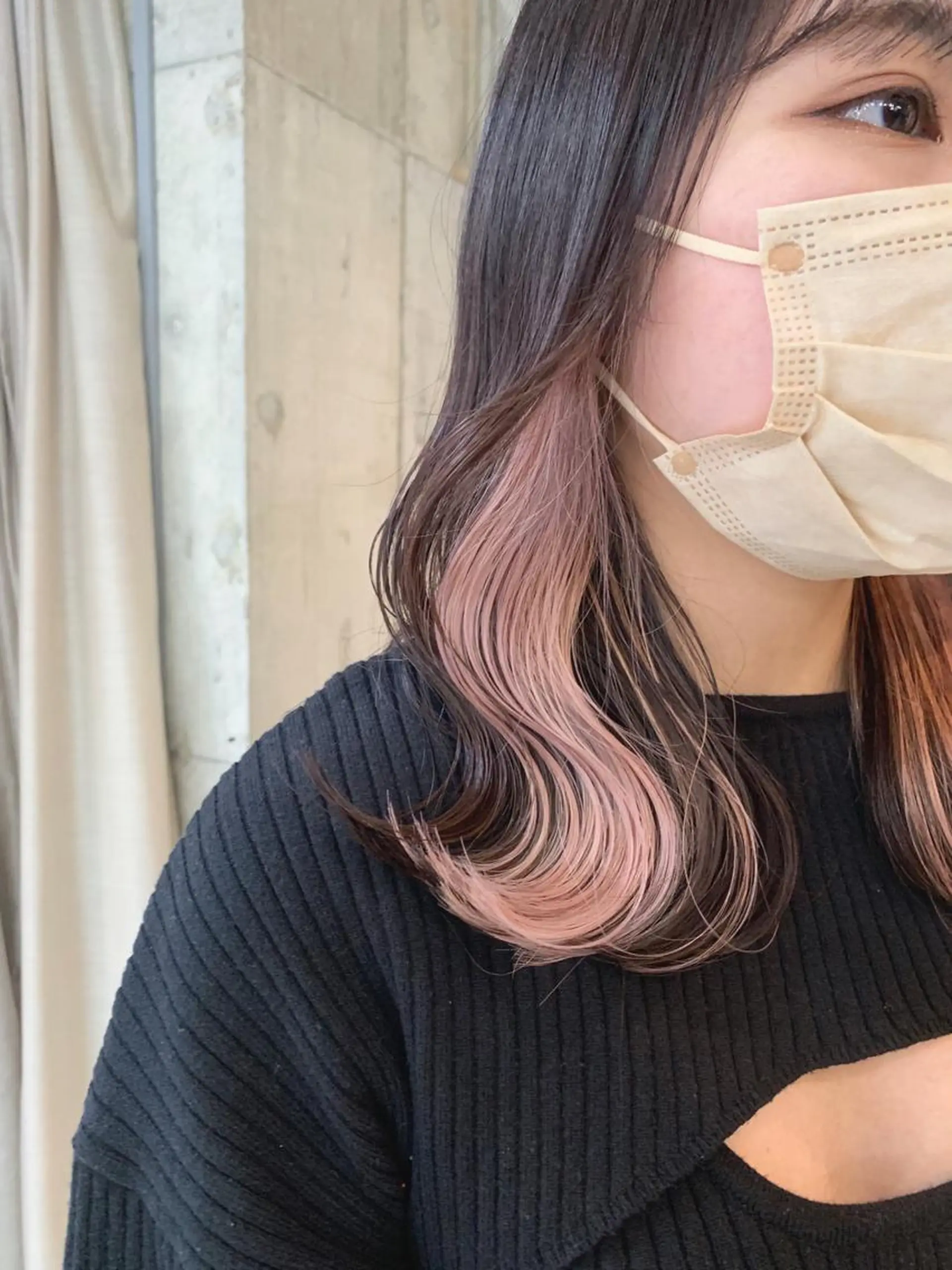 ミディアム カラー SAKURA 原宿所属・なかの たくみのヘアスタイル