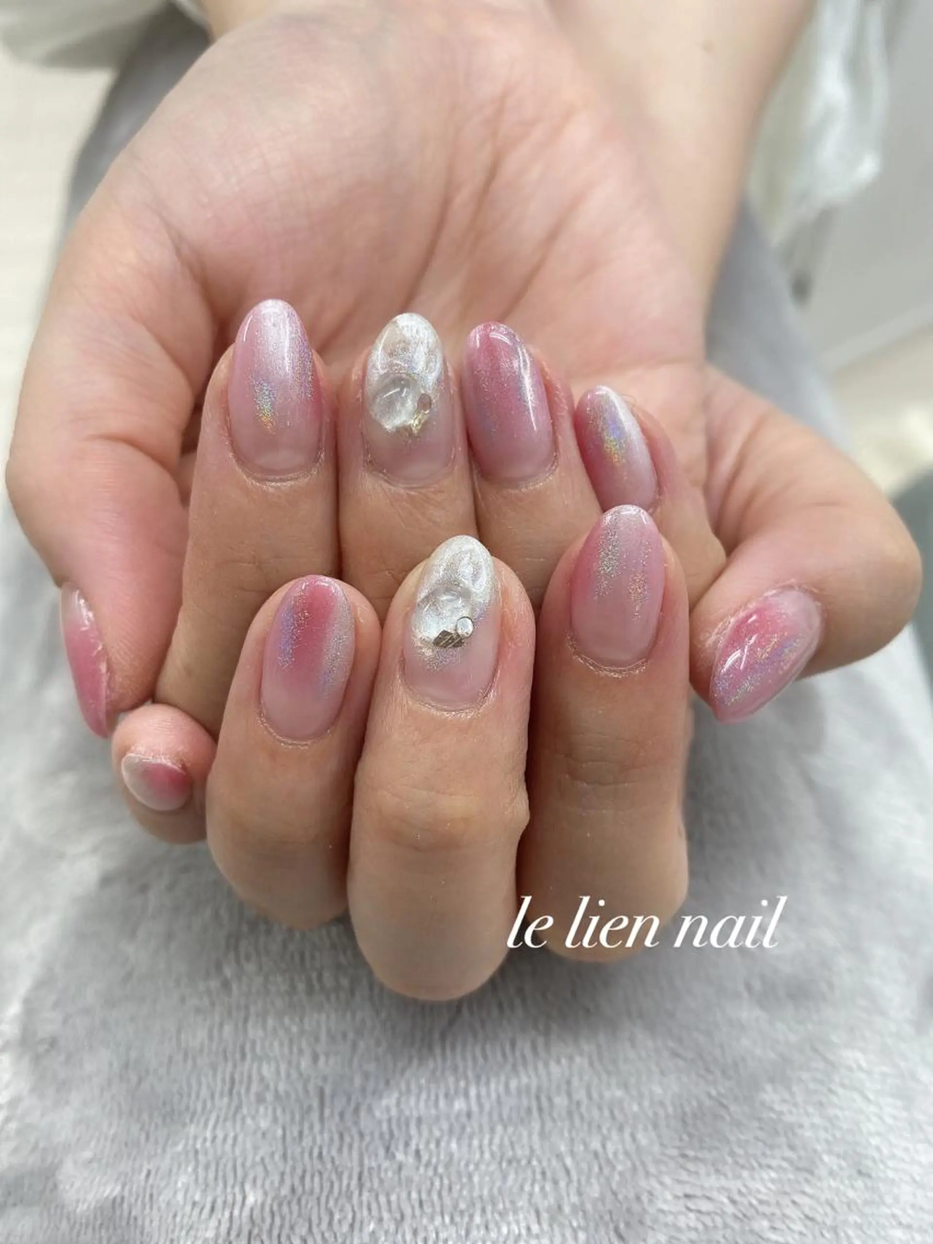 ネイル ピンク le lien nailのネイルデザイン