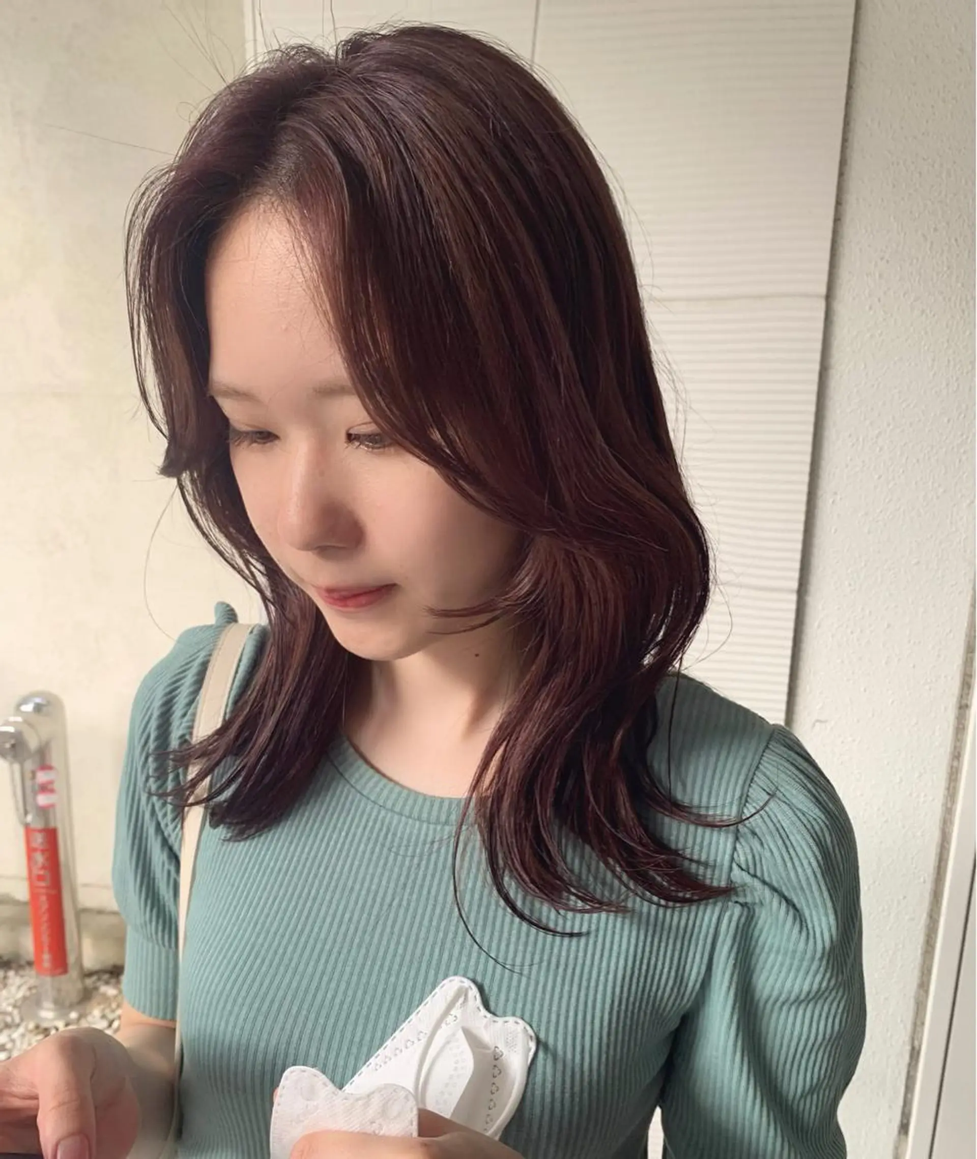 ミディアム カラー ヘアアレンジ ベージュカラー ラベンダーカラー ラベンダーベージュ 🎀taro ブリーチなしカラーのヘアスタイル