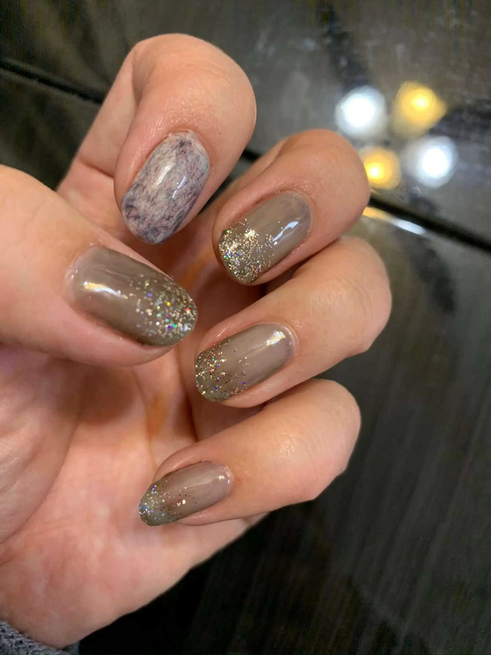 ネイル クリアネイル ラメ(グリッター) aki_orenge nailのネイルデザイン