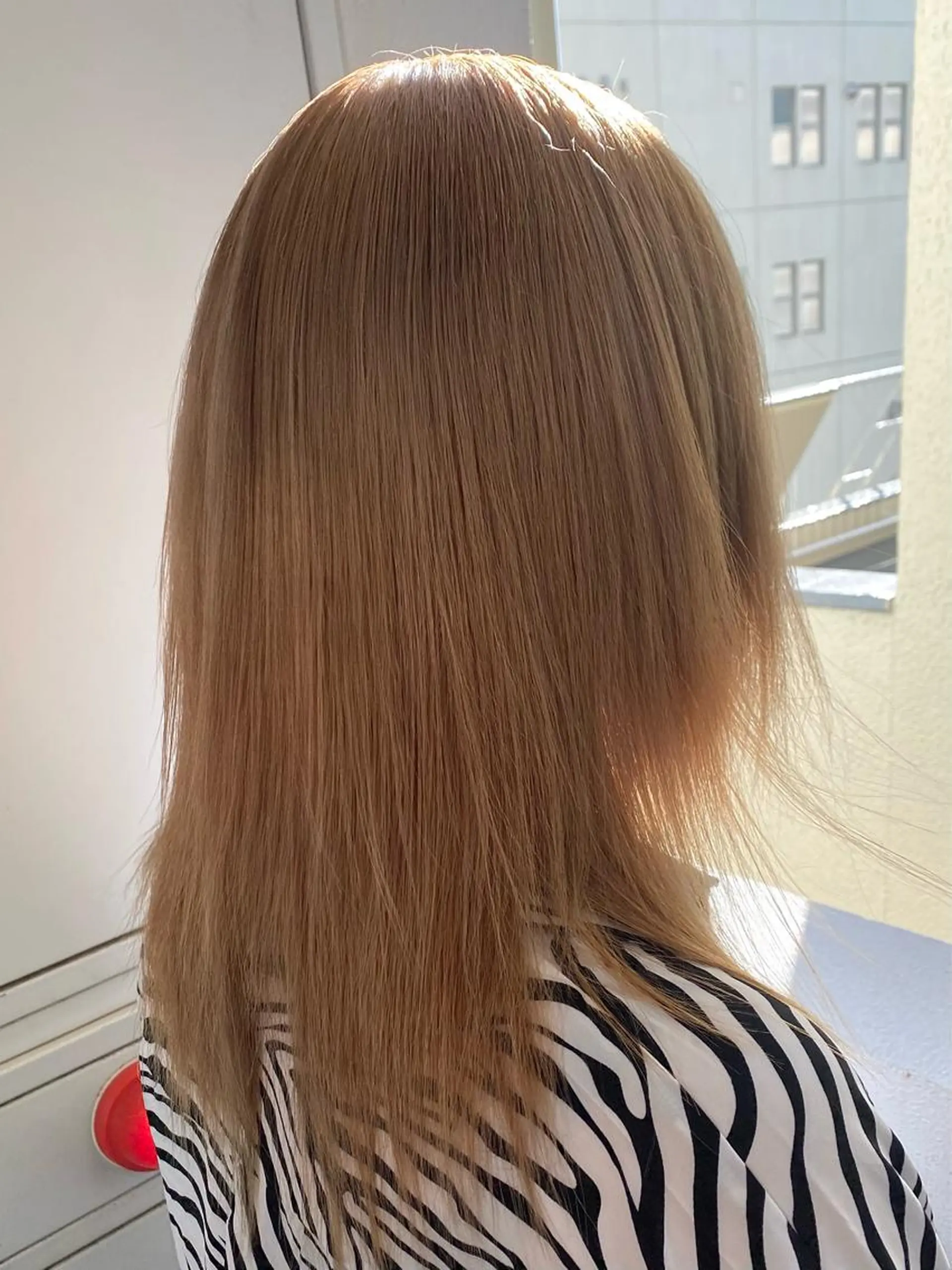 ミディアム カラー バレイヤージュ ベージュカラー ブリーチ ホワイトベージュ レイヤーカット 遠藤沙也加 /レイヤーカットのヘアスタイル