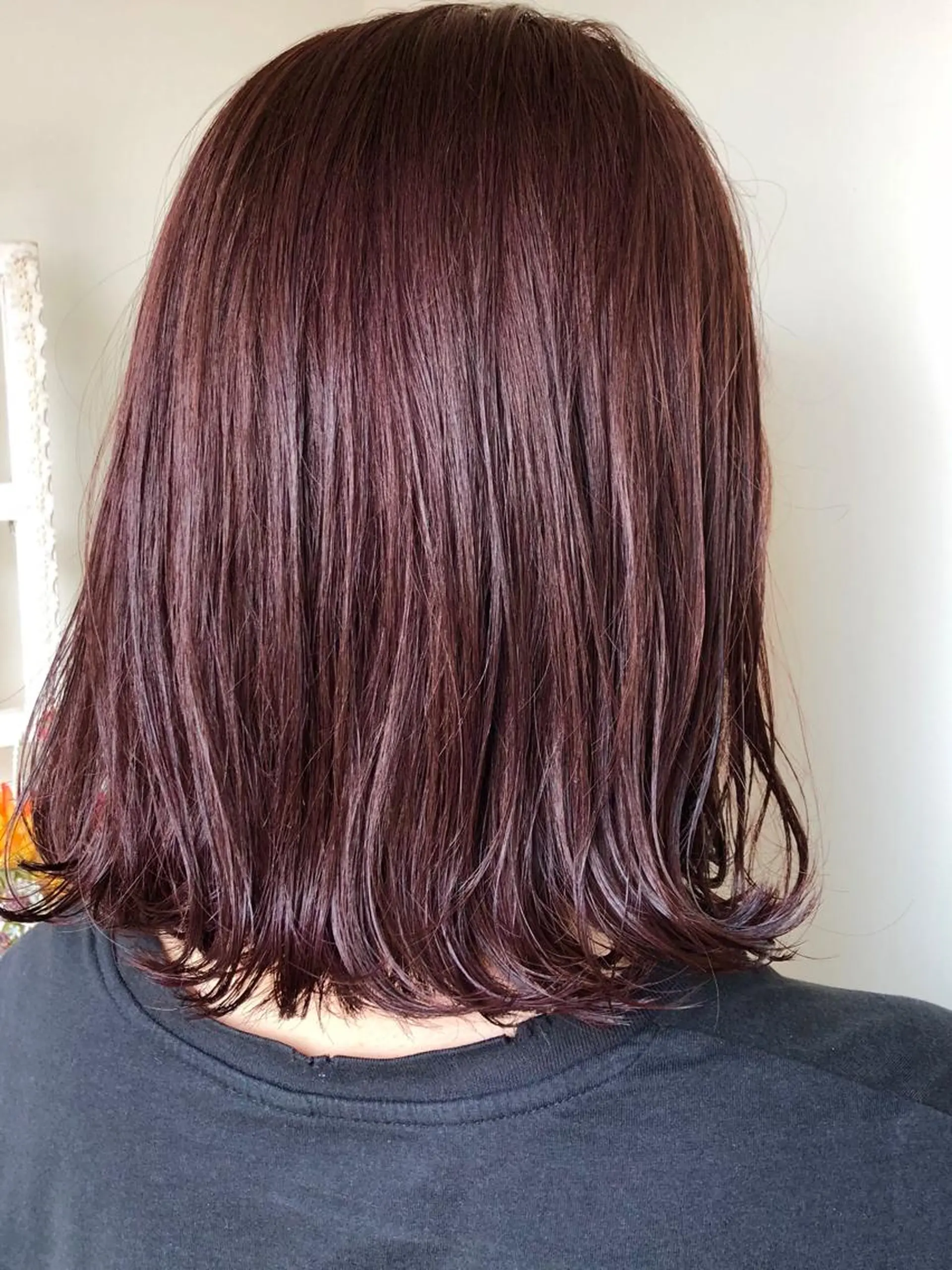 ミディアム カラー ブリーチ レッドカラー HAUS 片山みほのヘアスタイル