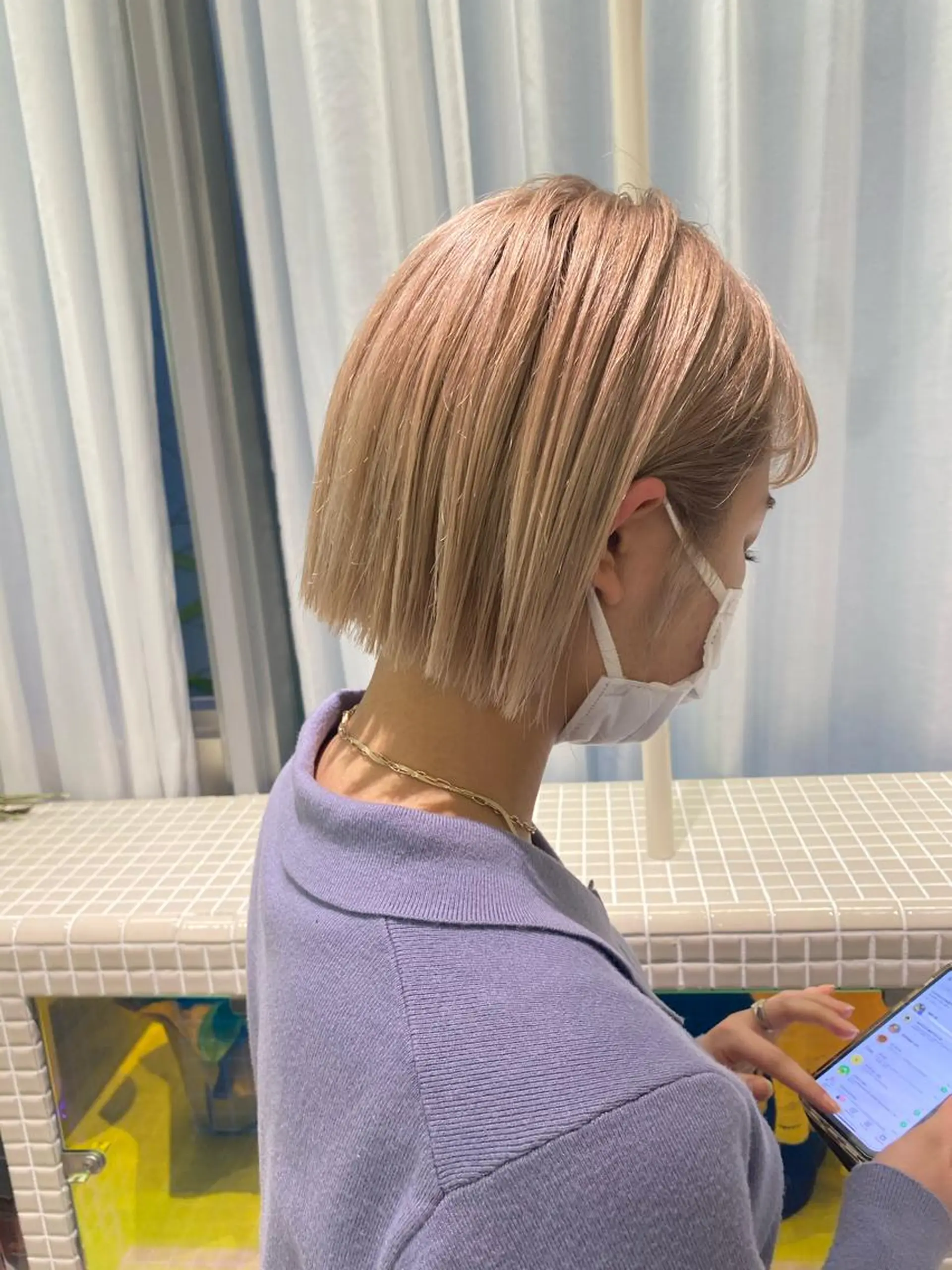 カラー qpula所属・qpula misuzuのヘアスタイル