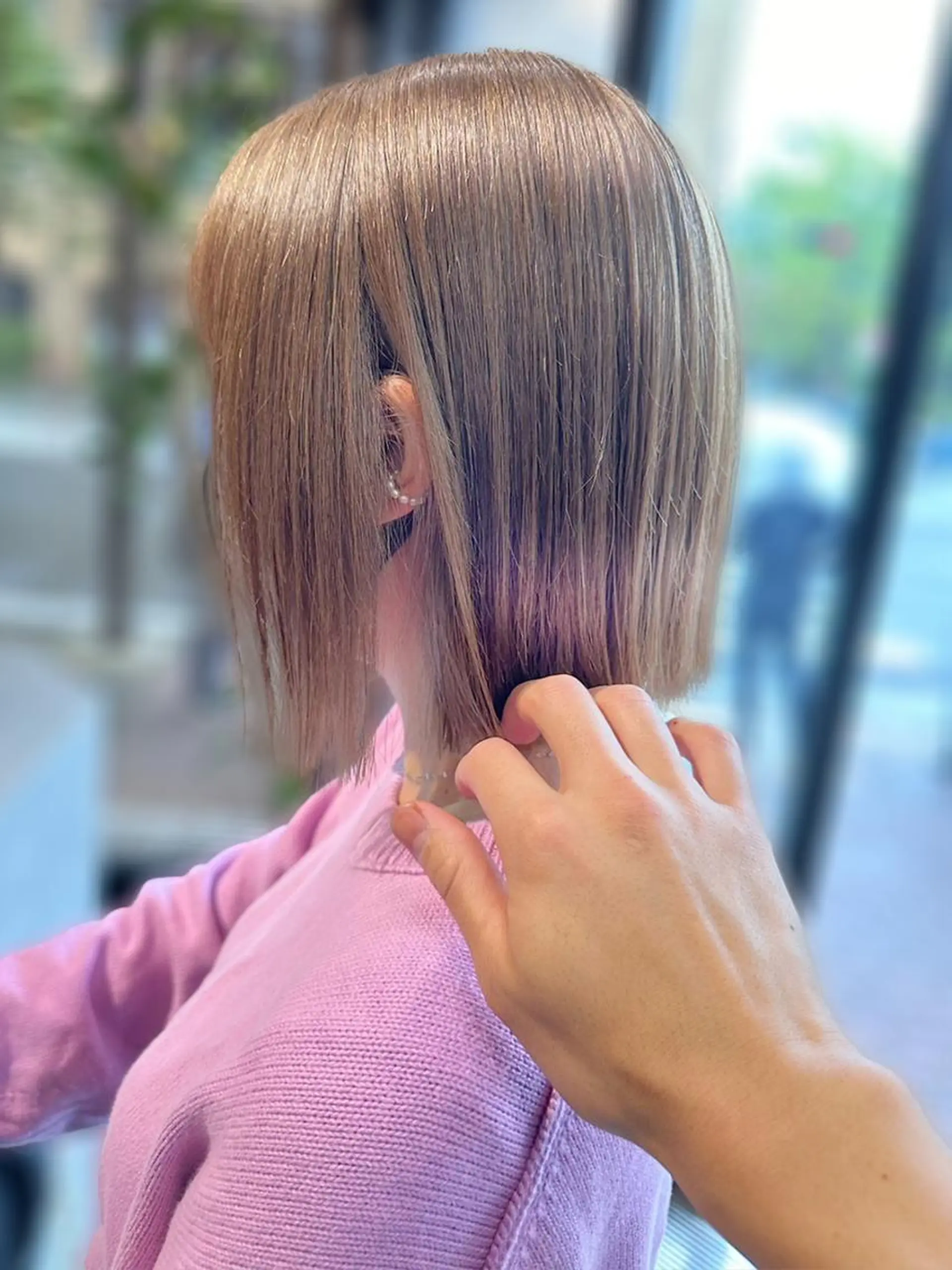 ショート ヘアカラー 勝野夏希/ハイトーン /ボブ/松本のヘアスタイル