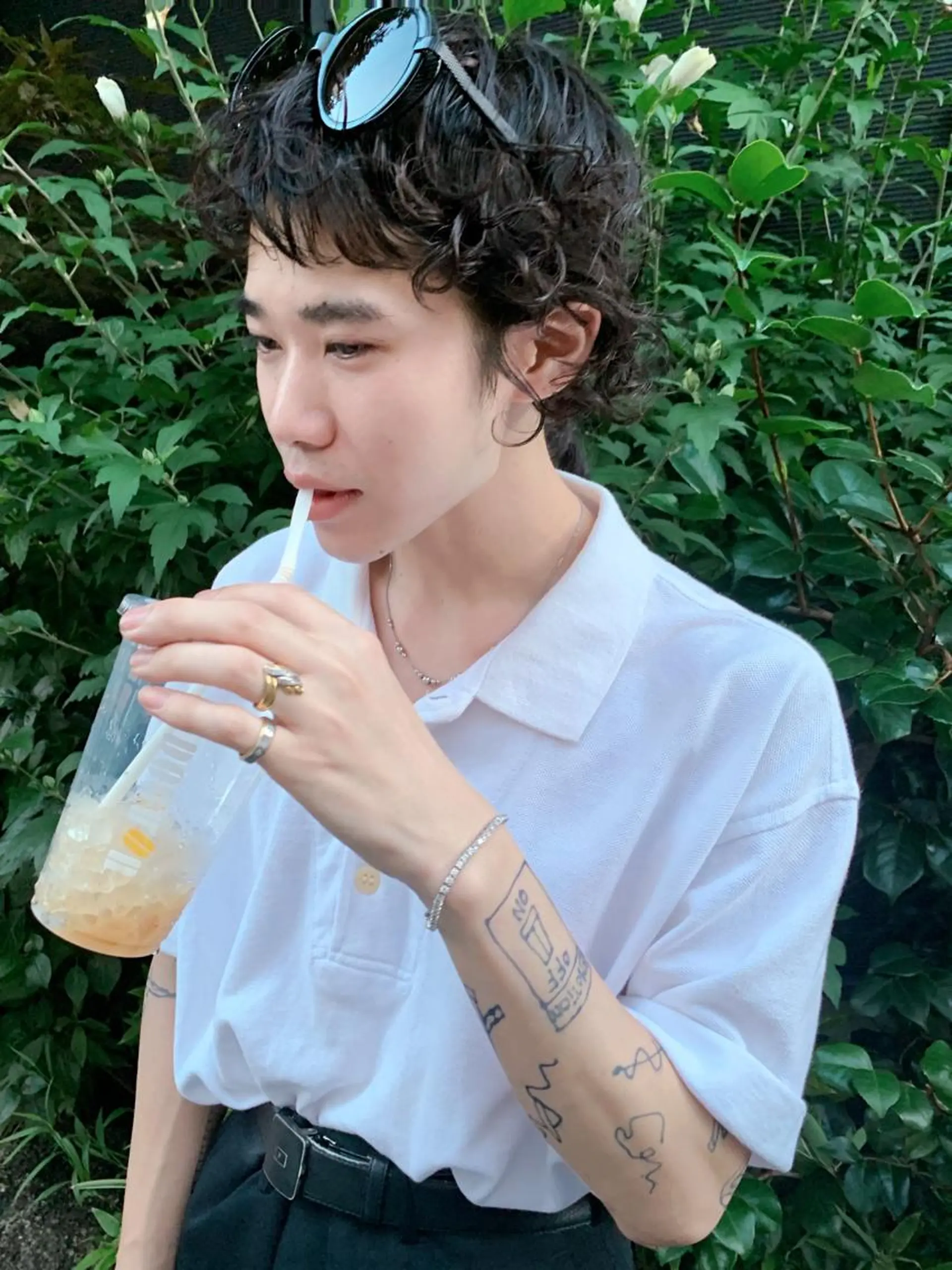 ショート パーマ メンズ カット パーマ トリートメント 似合わせカット⚪︎ ／フェイスレイヤーのヘアスタイル