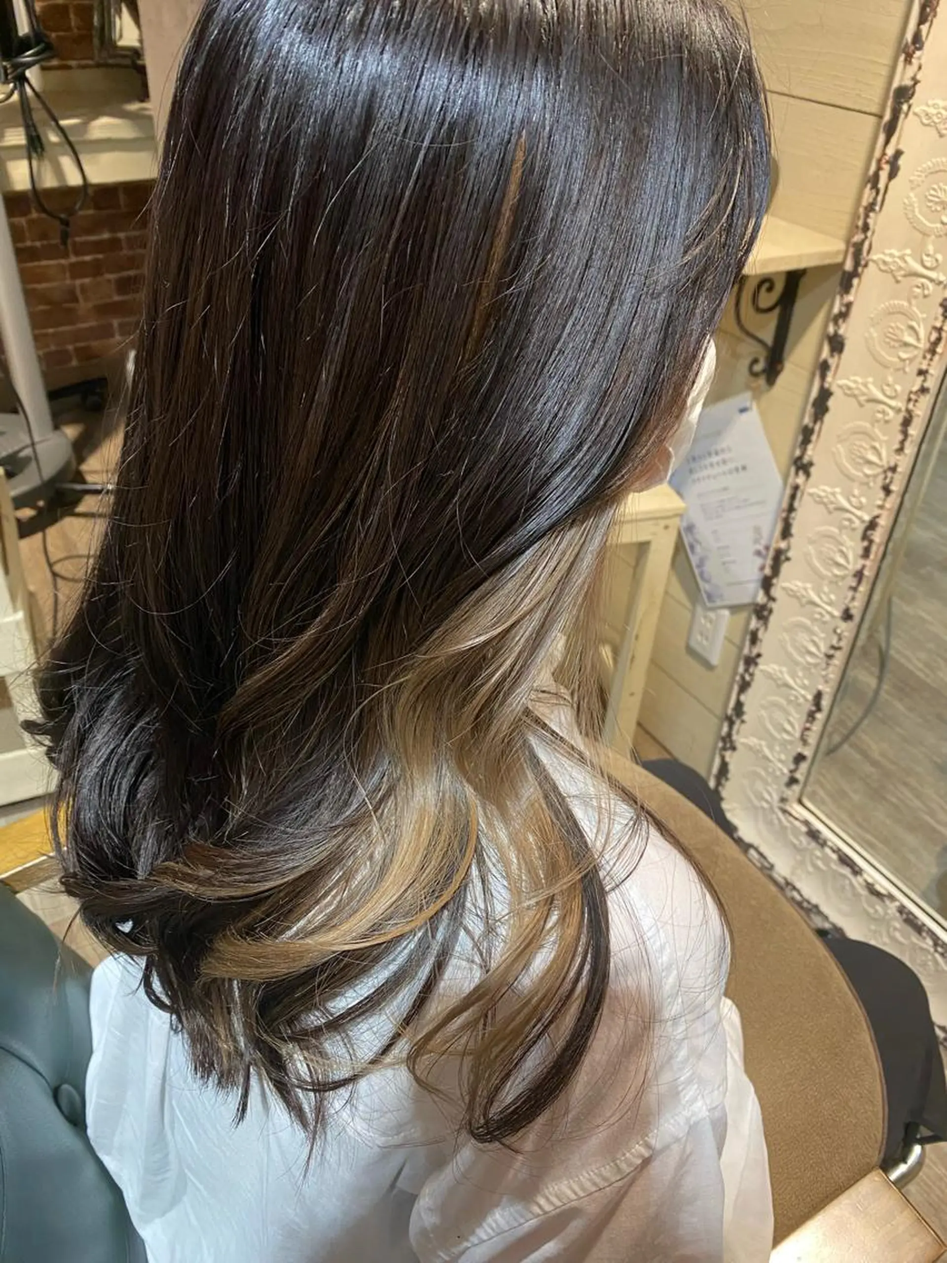 ロング カラー ヘアアレンジ ミズタ マイのヘアスタイル