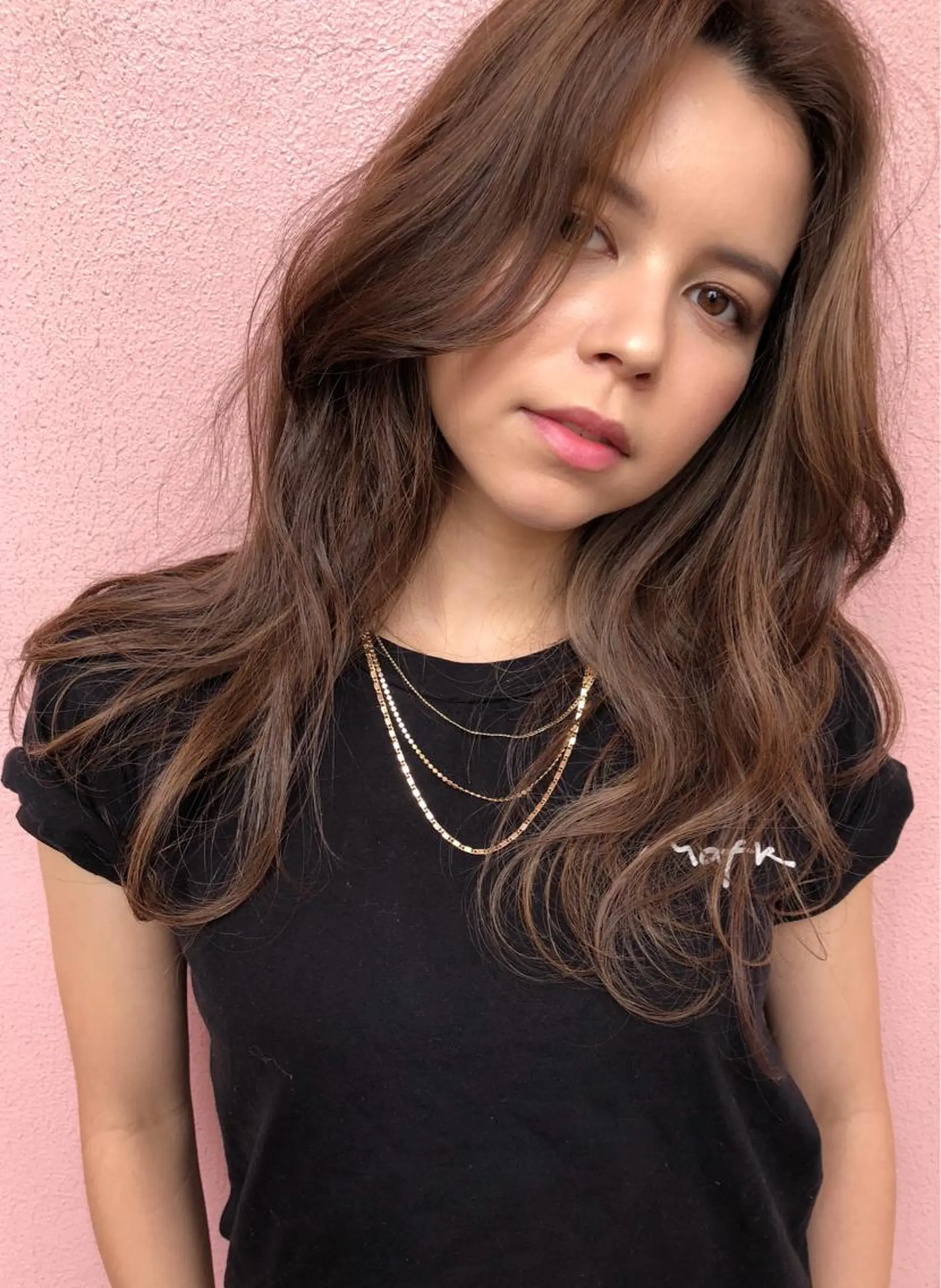 セミロング 切りっぱなしボブ セミロングパーマ アッシュ ボブ 外国人風カラー また会いたくなる 美容師【KENTA】のヘアスタイル