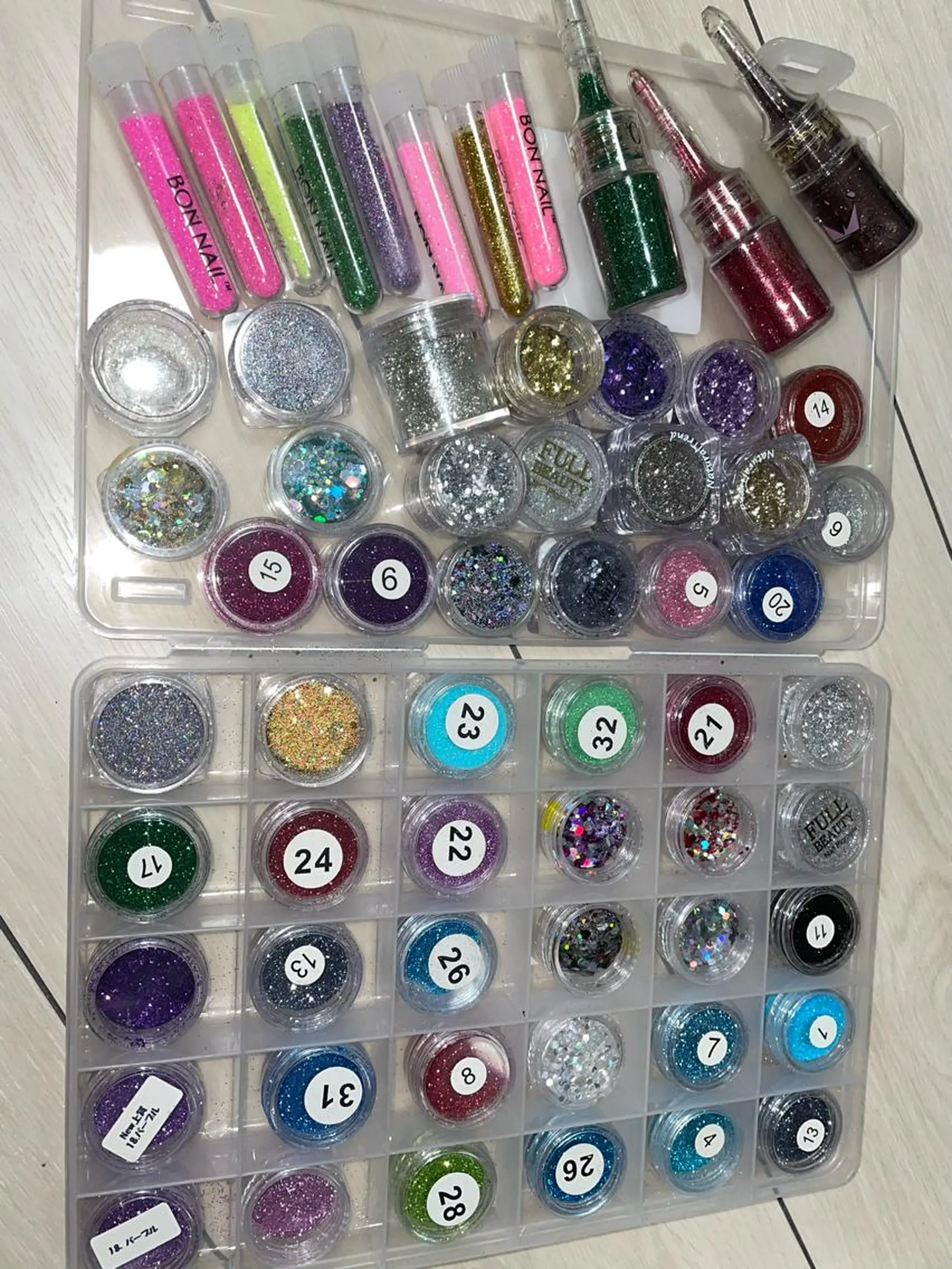 ネイル キラキラネイル ラメ(グリッター) 🌙🫧CHARME (RUKA)🦋🫧のネイルデザイン