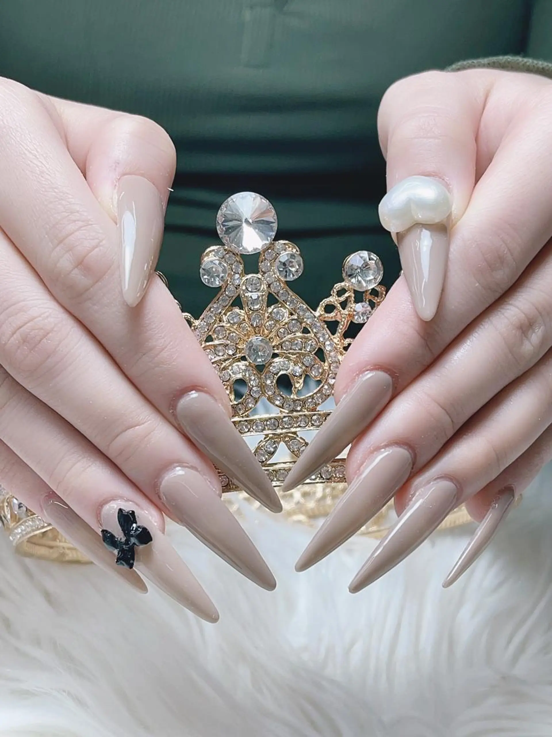 メンズ ネイル アートネイル フレンチネイル ジェルネイル キラキラネイル パラジェル Bloom スカルプ専門店のネイルデザイン