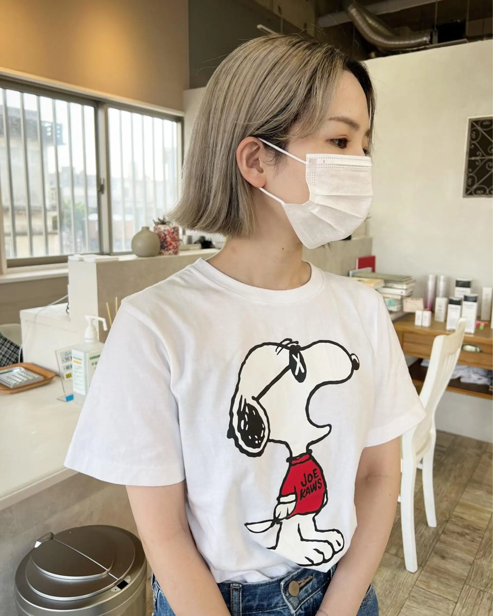 ショート カラー ベージュカラー ホワイトベージュ ボブ テトネ タカシのヘアスタイル