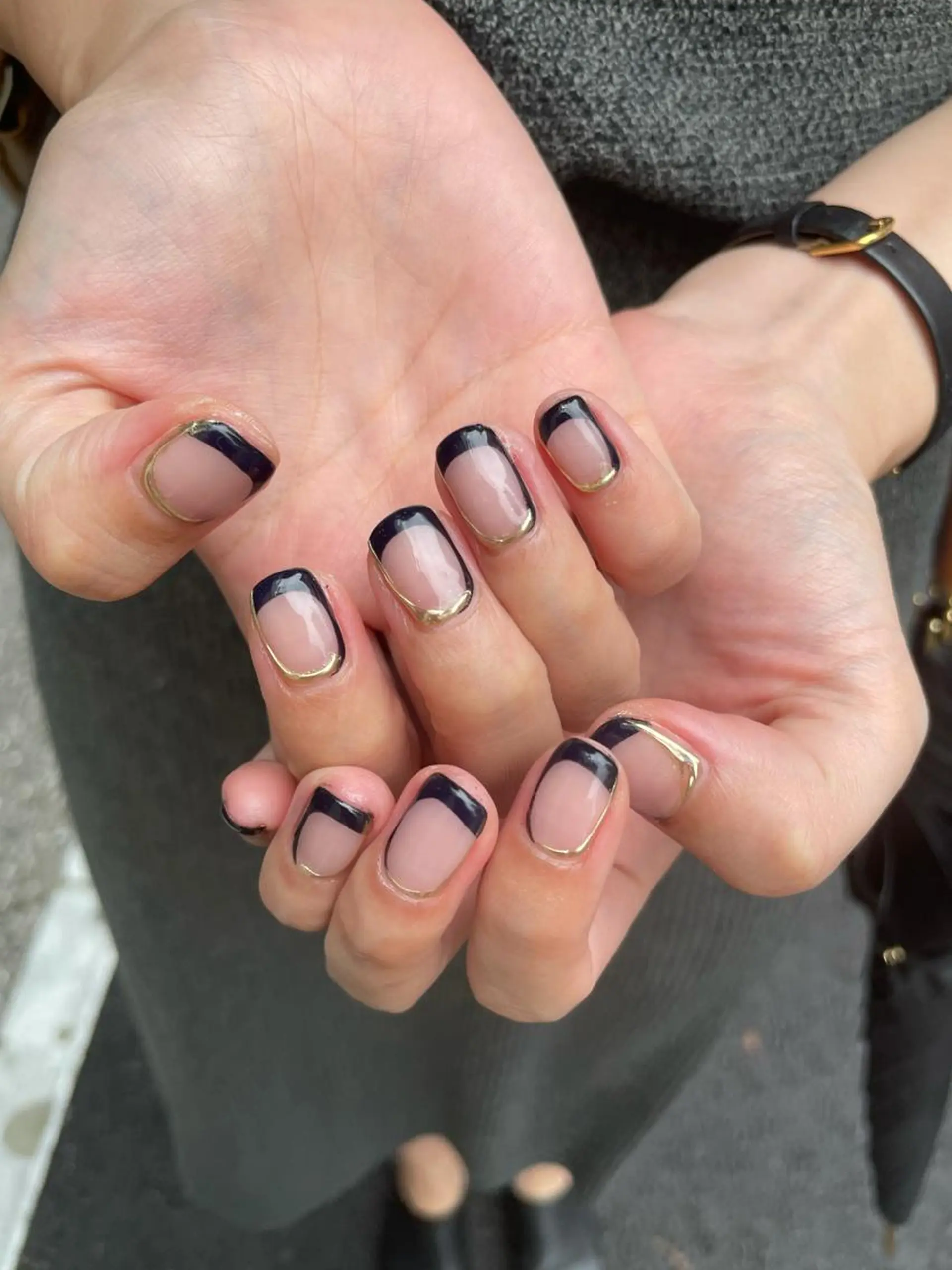 ネイル アニマル柄 アートネイル フレンチネイル ガラスフレンチ 氷ネイル・うるうるネイル MH_ Nailのネイルデザイン