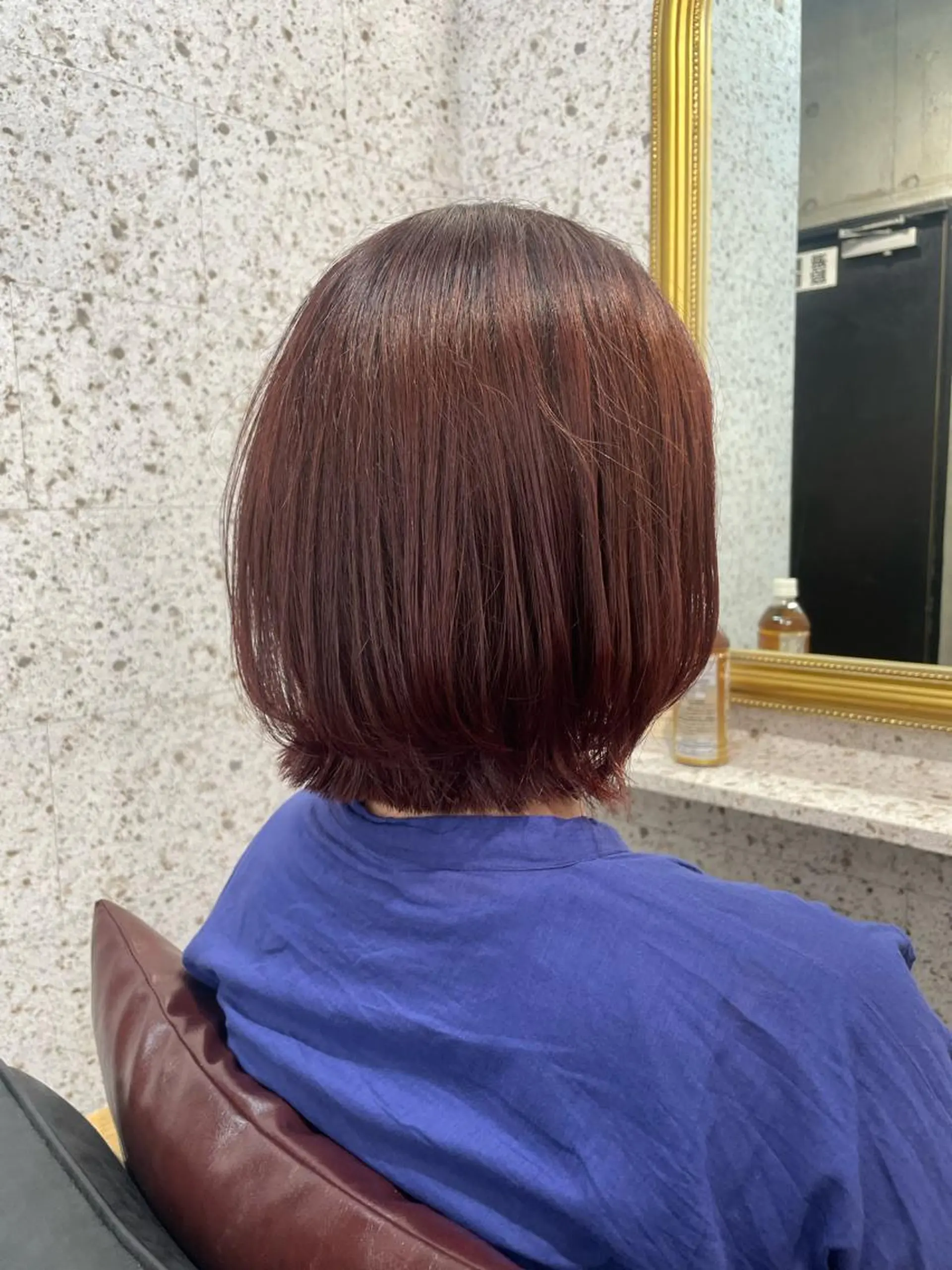 ショート カラー ブラウンカラー レッドカラー レッドブラウン ヘアカラー トリートメント lani hair salon所属・SHOTO ハイトー ン/デザインカラーのヘアスタイル