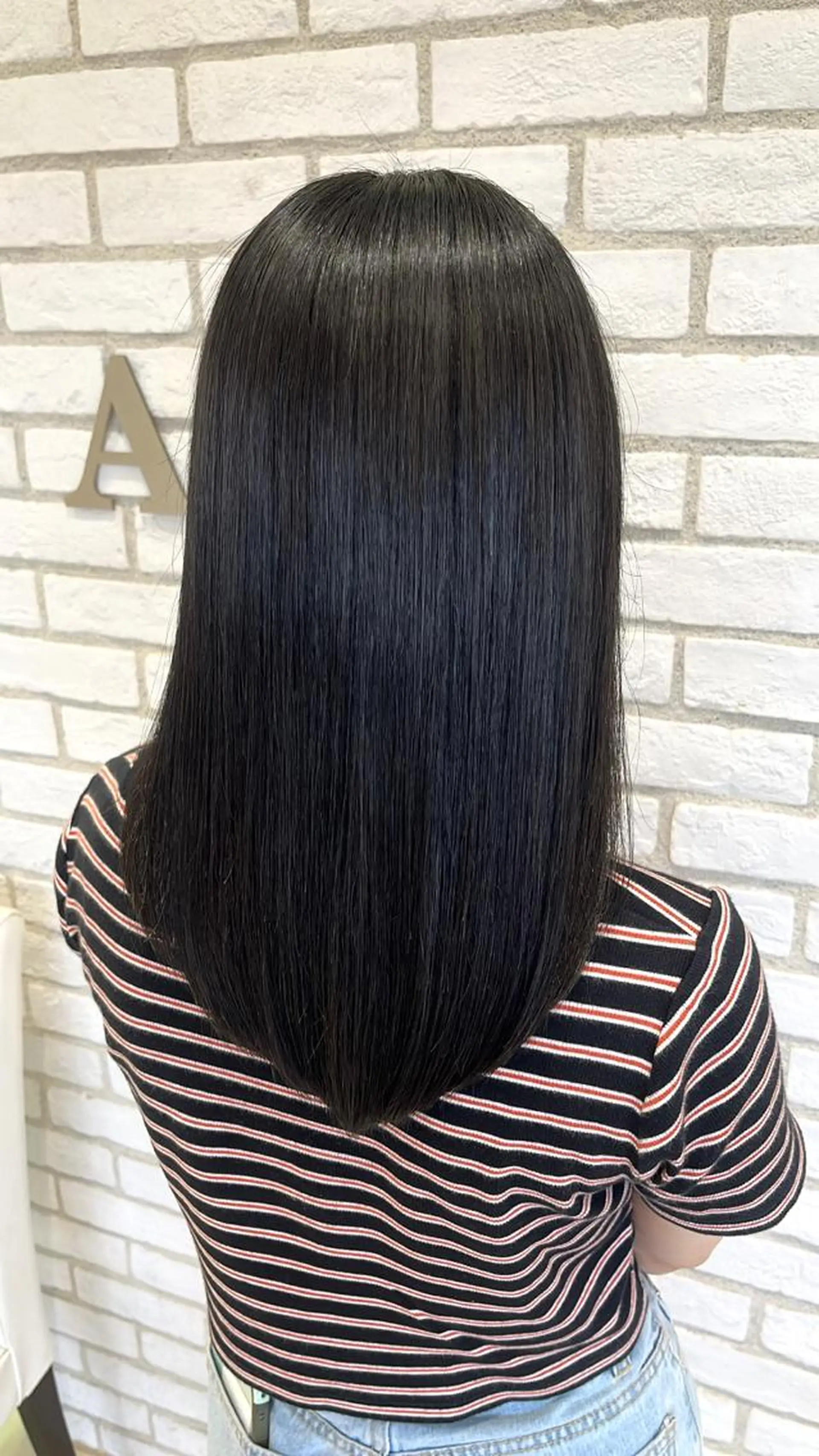 ロング カラー 就活ヘア 《艶髪縮毛矯正》 かのん☽⑅ ˖のヘアスタイル