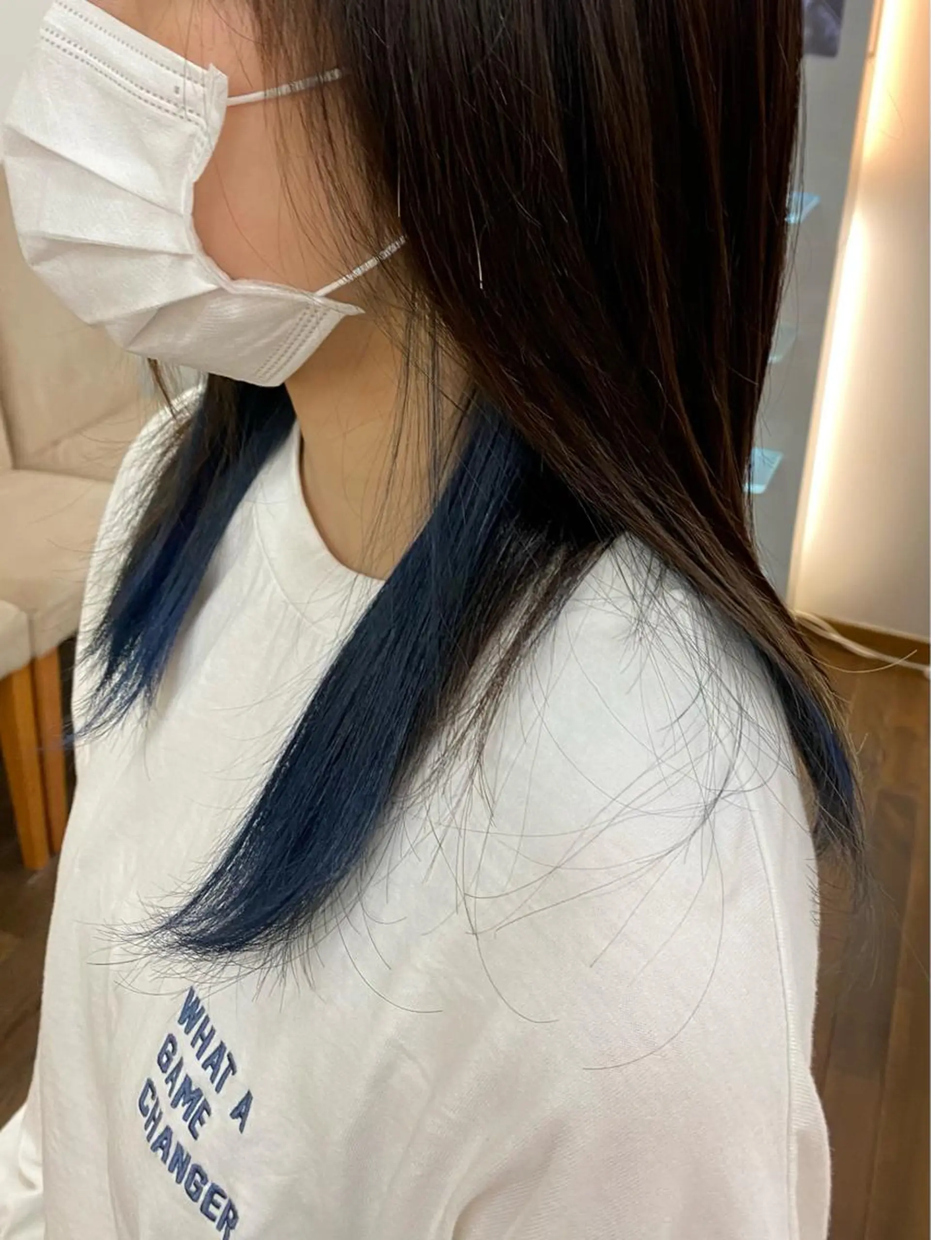 セミロング カラー ambellir 山本伽椰のヘアスタイル