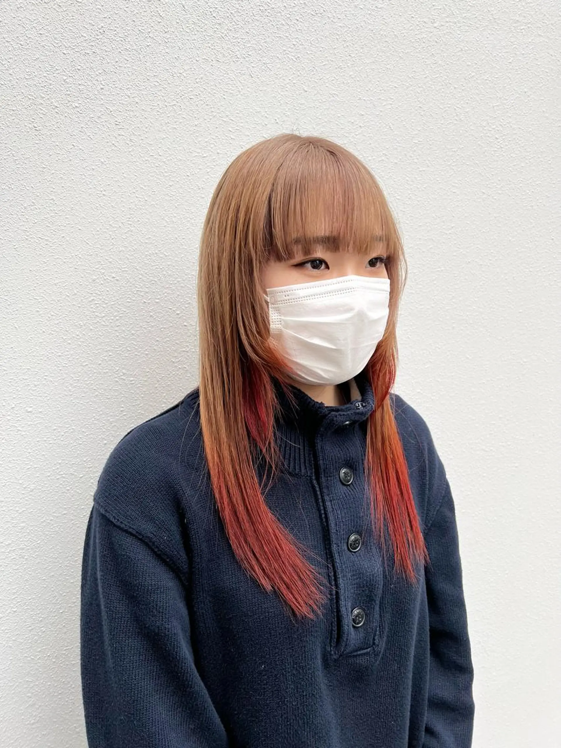 セミロング カラー ブリーチ 「sumi」Hair  Design所属・「sumi」 AMIのヘアスタイル