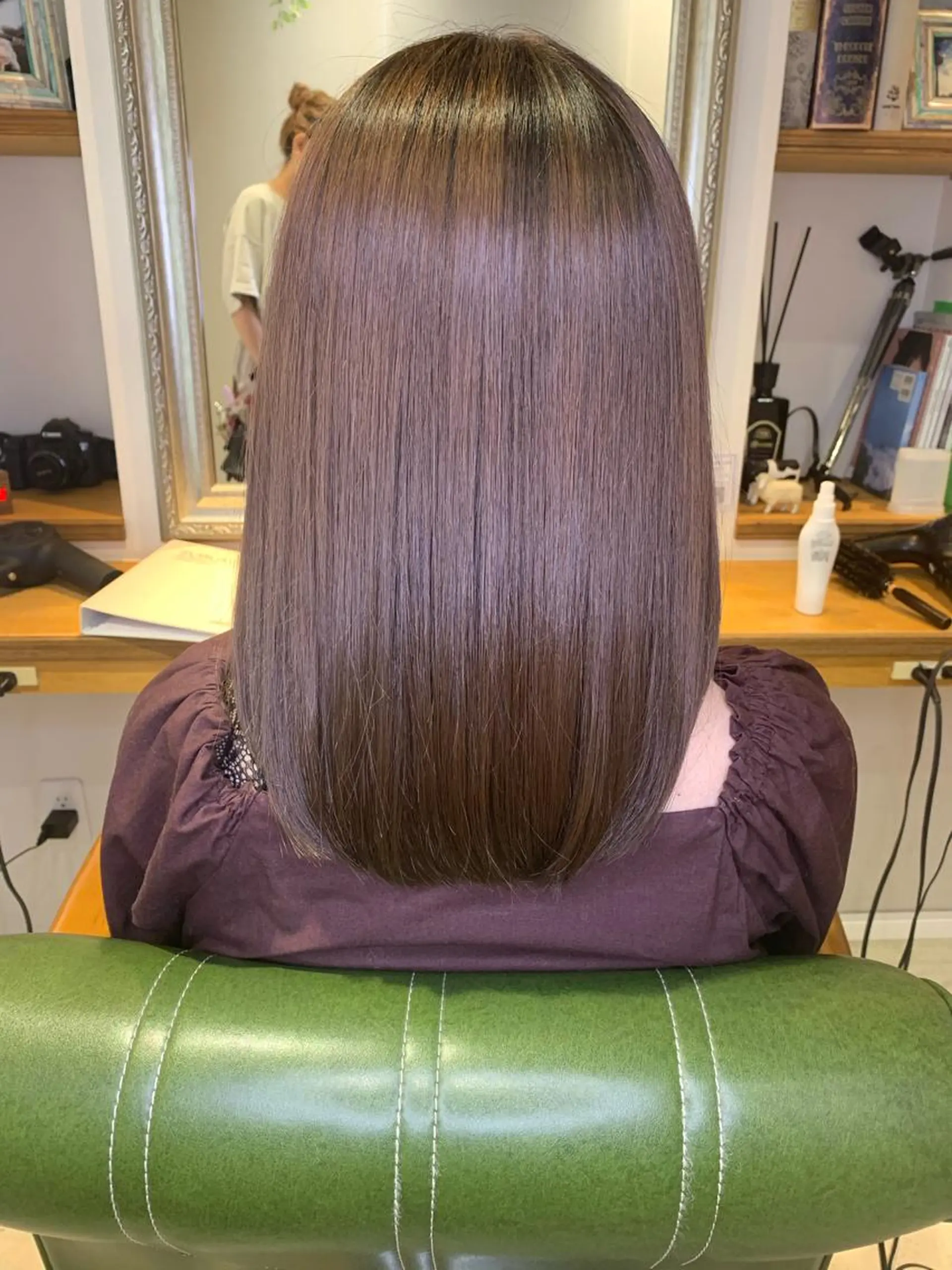 セミロング カラー ヘアアレンジ 髪質改善/縮毛/新宿 🫧SUZUKA🫧のヘアスタイル