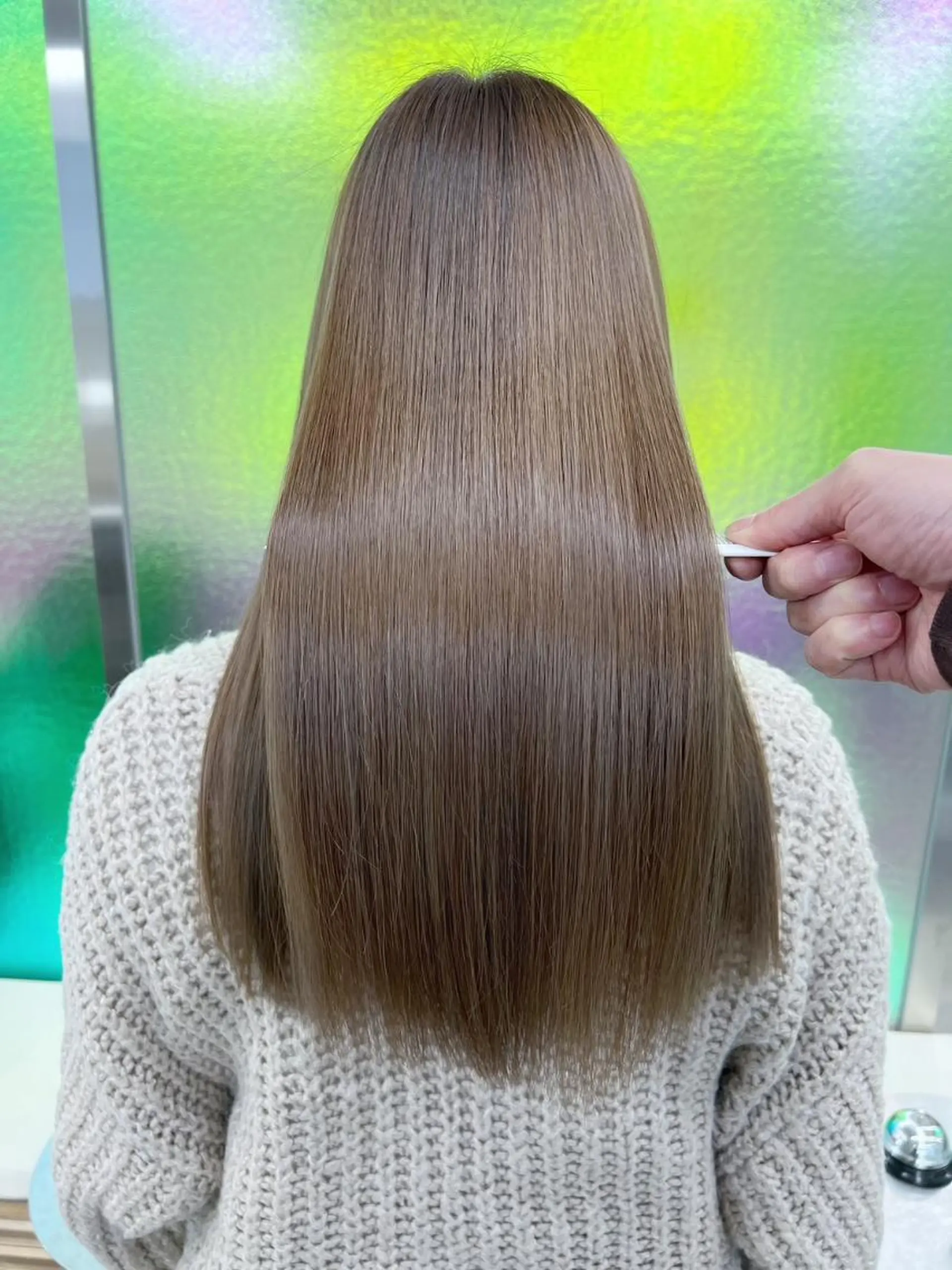 ロング カラー パーマ ヘアアレンジ メンズ アディクシーカラー ケアカラー 髪質改善 トリートメント ストレートパーマ カット トリートメント ヘッドスパ 【ヘアケア特化型】 newi天王寺のヘアスタイル