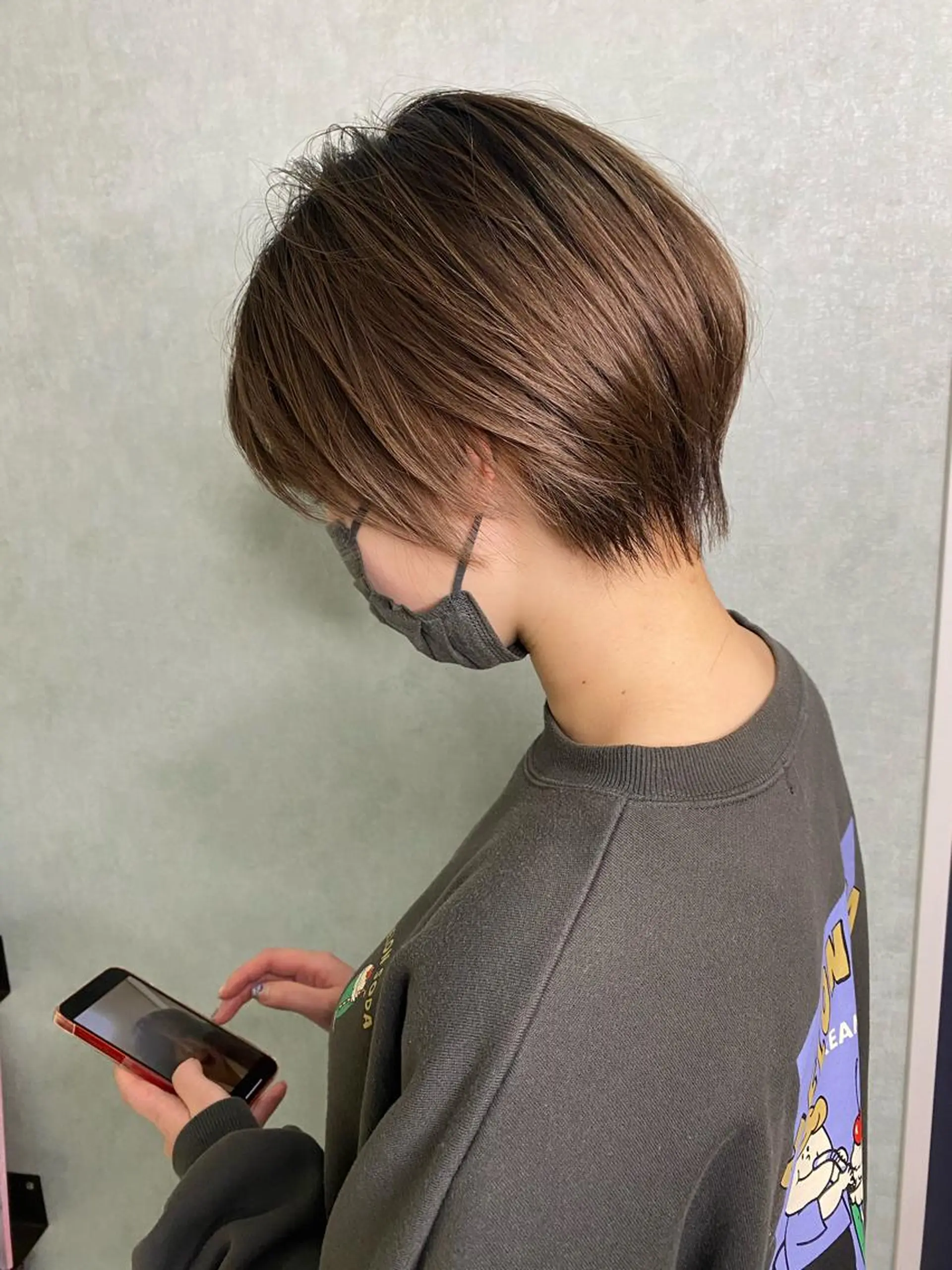 ショート 福岡縮毛矯正✨️ ストレート 向井和輝のヘアスタイル