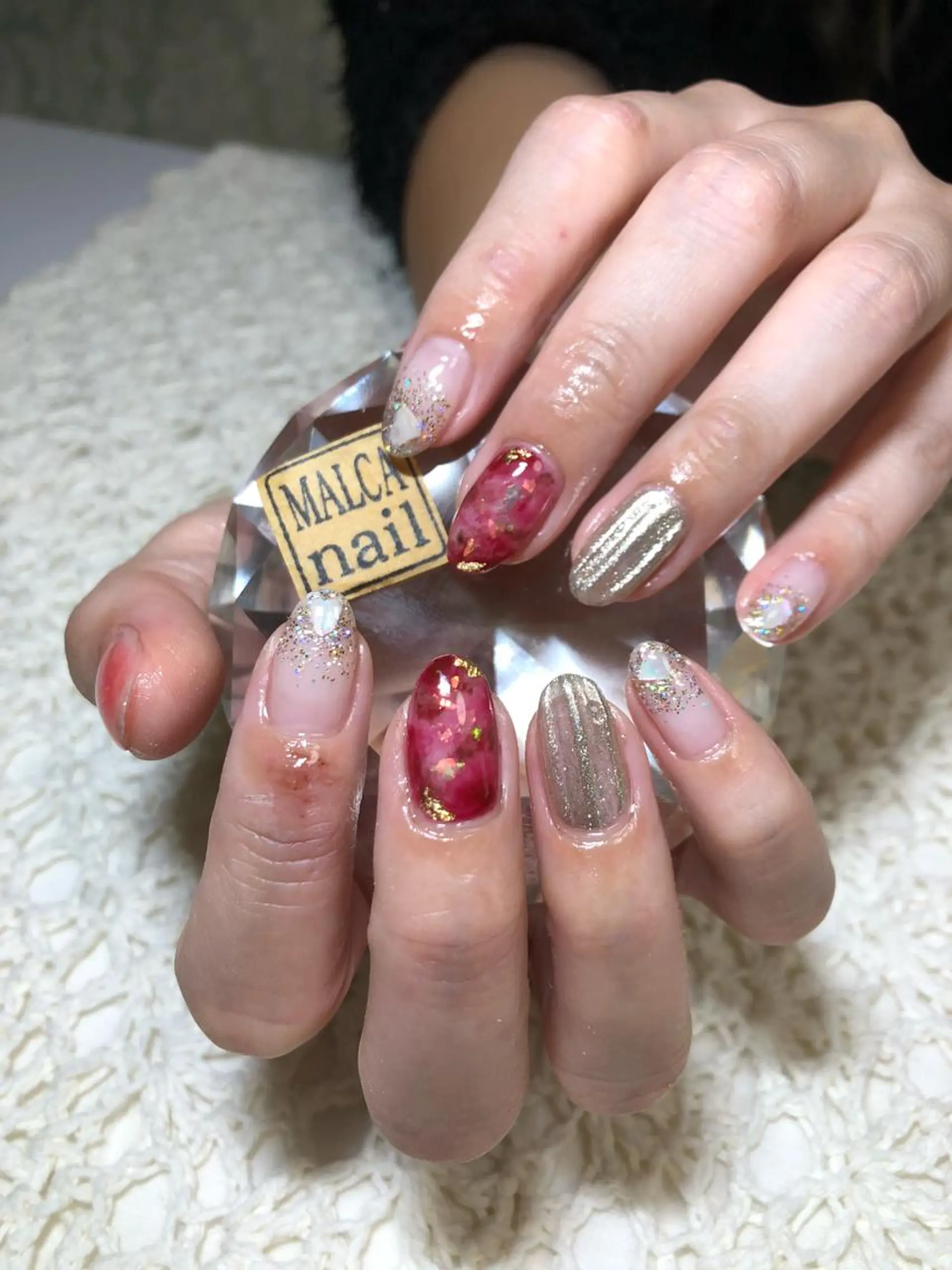 ミディアム ヘアアレンジ キッズ ネイル マツエク・マツパ MALCAnail(マルカネイル)所属・荒木 莉奈のネイルデザイン