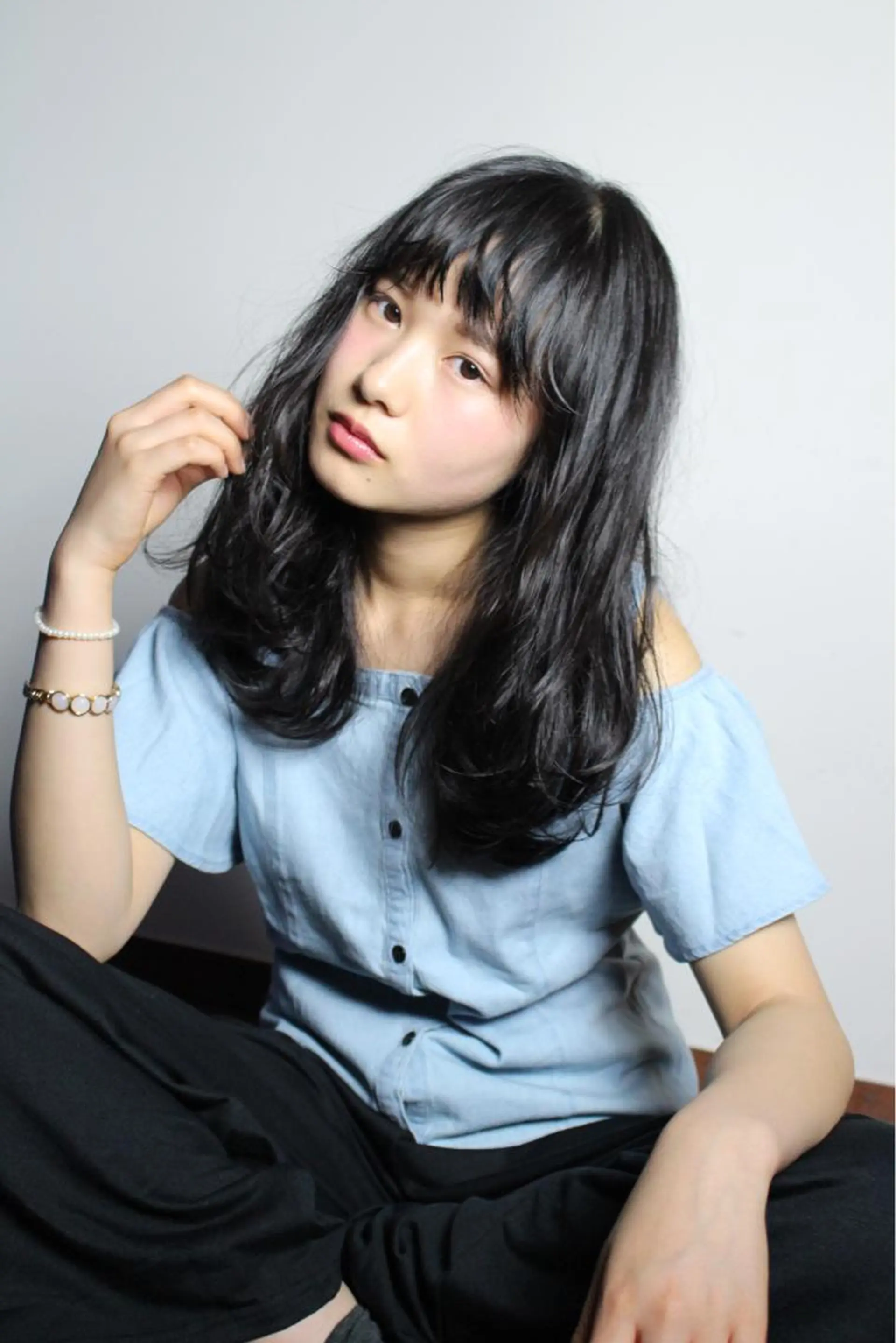 セミロング 横井伴典　矢場町 メンズパーマ/カットのヘアスタイル